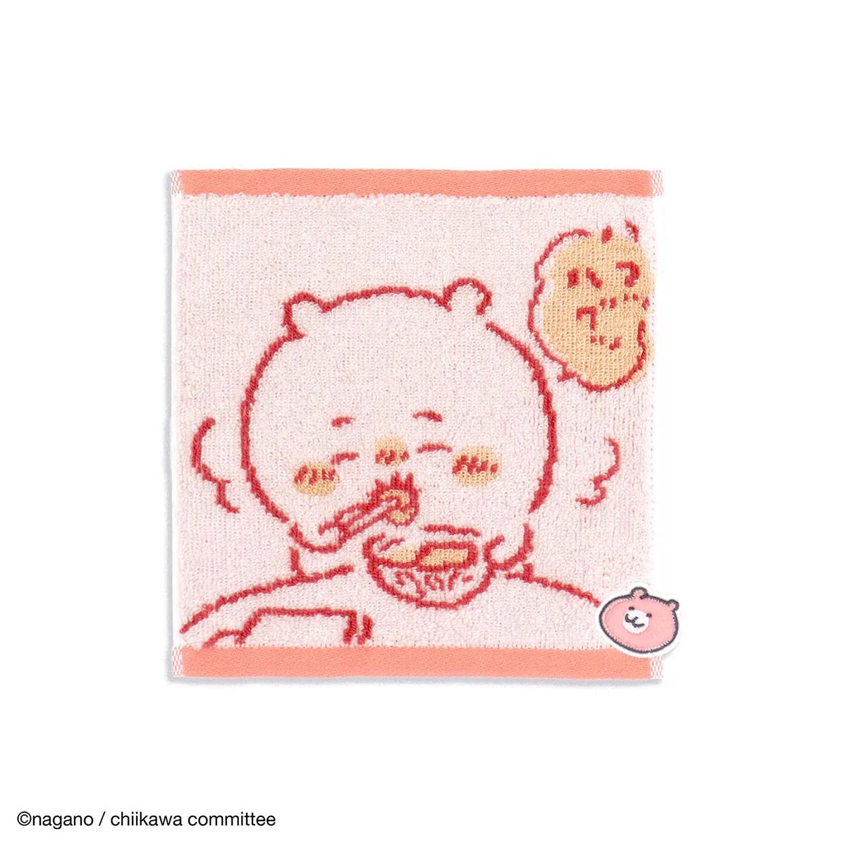 【ちいかわ】タオルハンカチ（おうち ピンク）※8/6~8/13順次発送予定