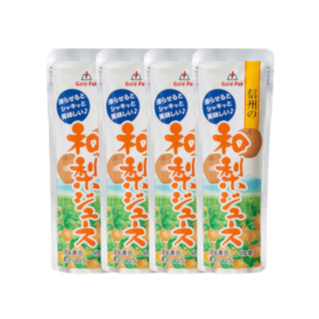 【ゴールドパック】信州和梨のジュース 4本セット ※6/11~13順次発送予定