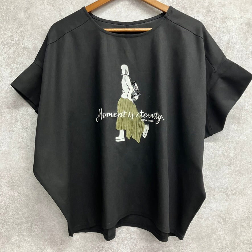 ファッションガールTシャツ ブラック※7/23～29迄に順次発送予定