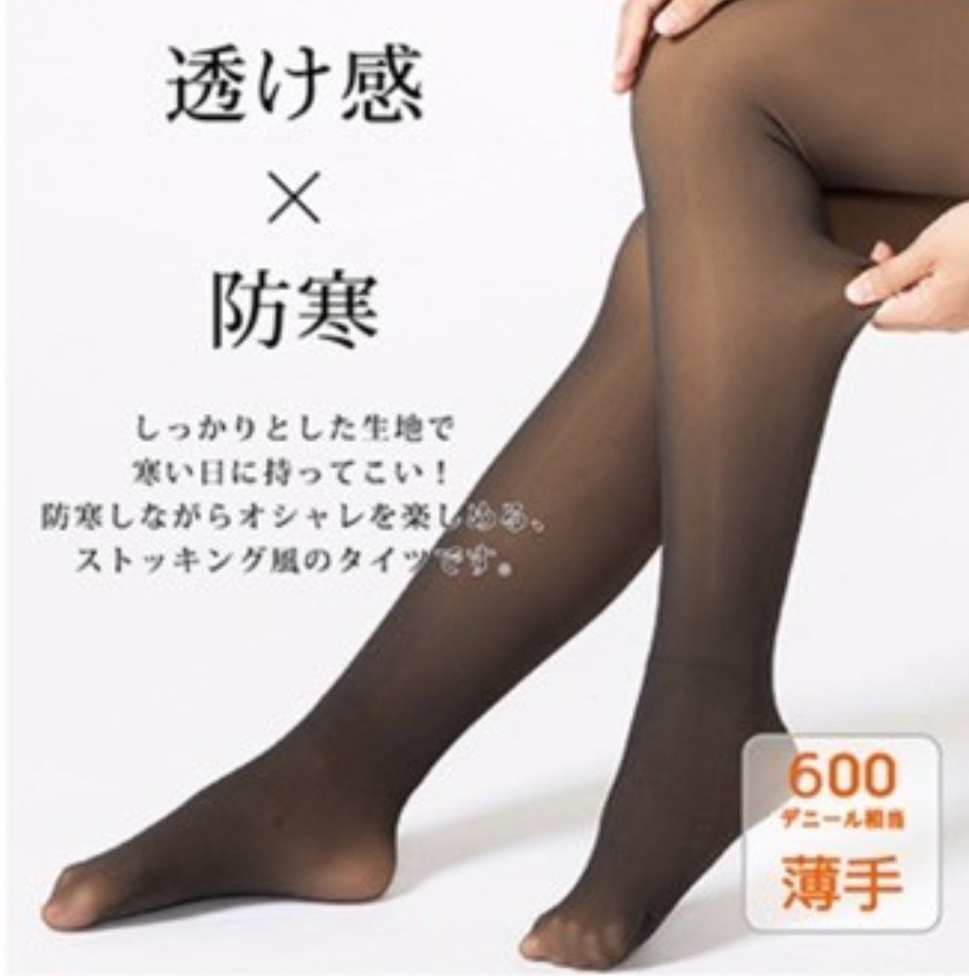 ストッキング風タイツ　600デニール　M~L　※12/23迄に順次発送予定