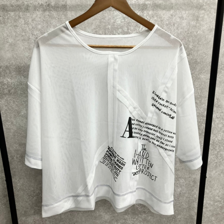 ランダムロゴシアーTシャツ ホワイト※9/9～15迄に順次発送予定
