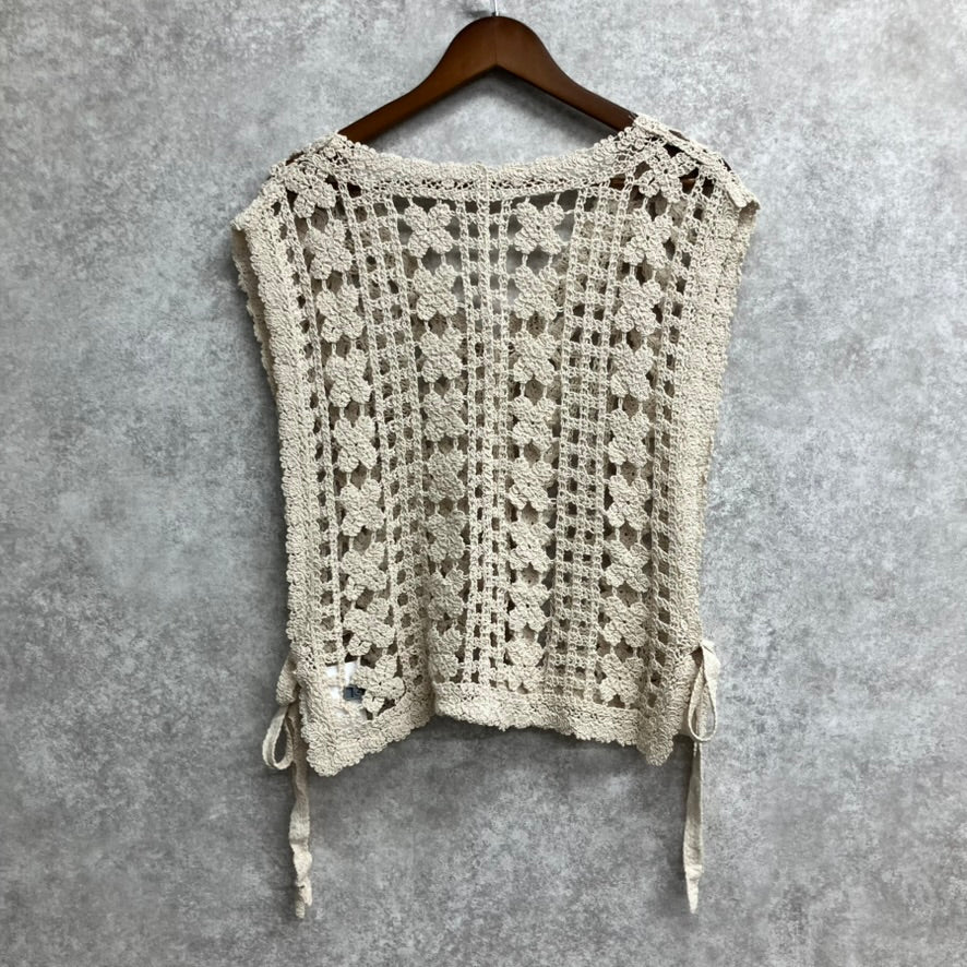 かぎ編みベスト キナリ※8/6～12迄に順次発送予定