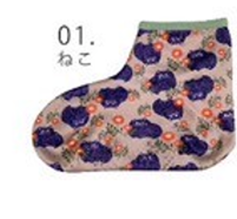 裏ボアミドル丈ルームソックス ねこ※12/2迄に順次発送予定