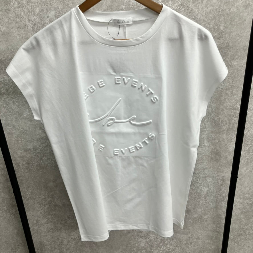 サークルロゴTシャツ オフホワイト※8/6～12迄に順次発送予定