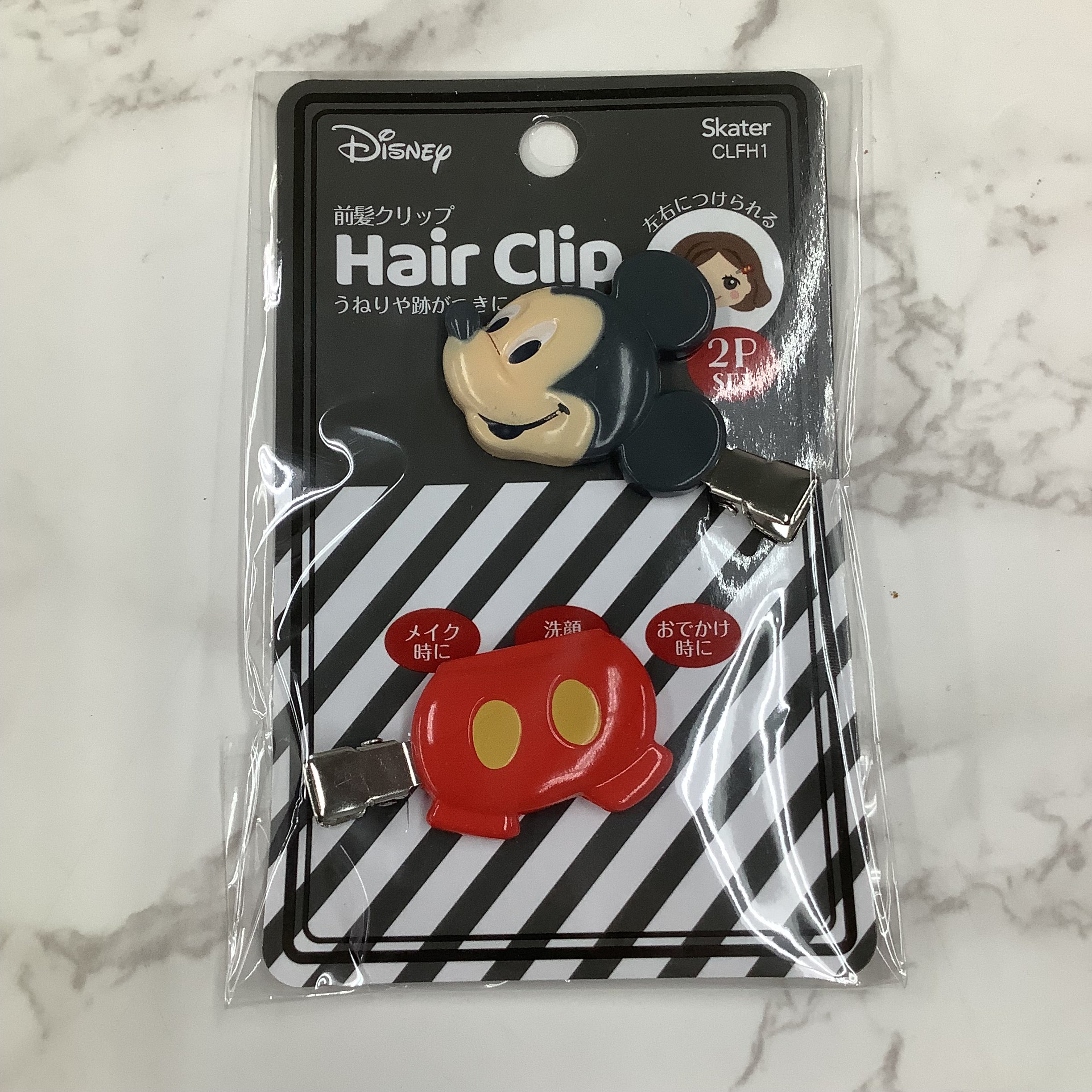 ヘアクリップ　ミッキーマウス　※1/14までに順次発送予定