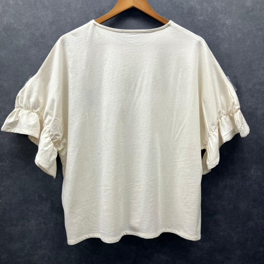 キャンディスリーブカットソー アイボリー※7/16～22迄に順次発送予定