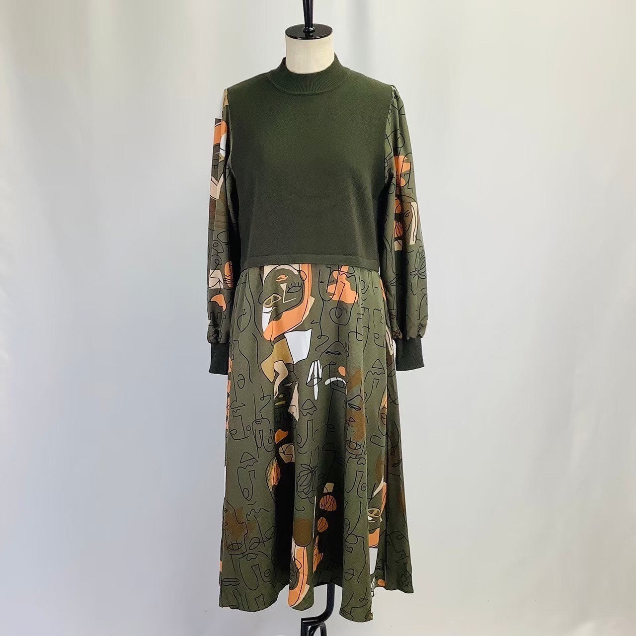 ドッキングワンピース カーキ  ※10/15迄に順次発送予定