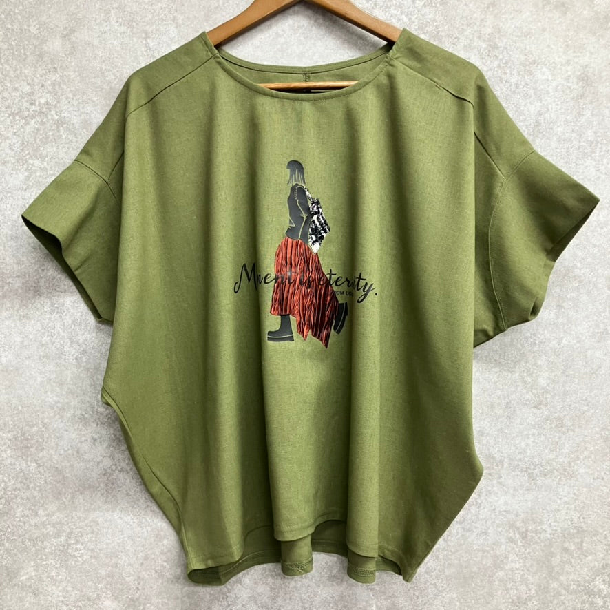 ファッションガールTシャツ カーキ※7/23～29迄に順次発送予定