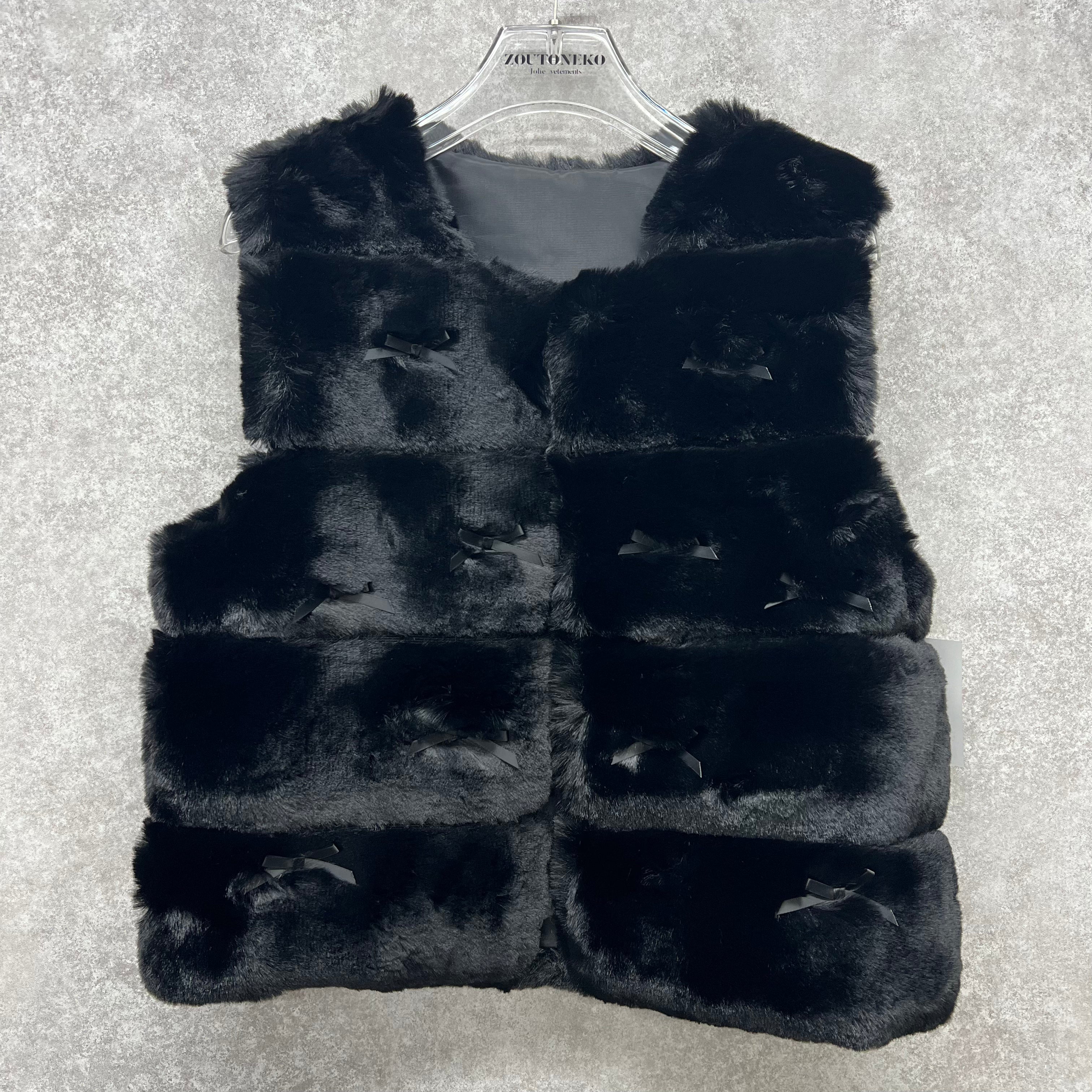 ファーベストリボン ブラック※10/21迄に順次発送予定