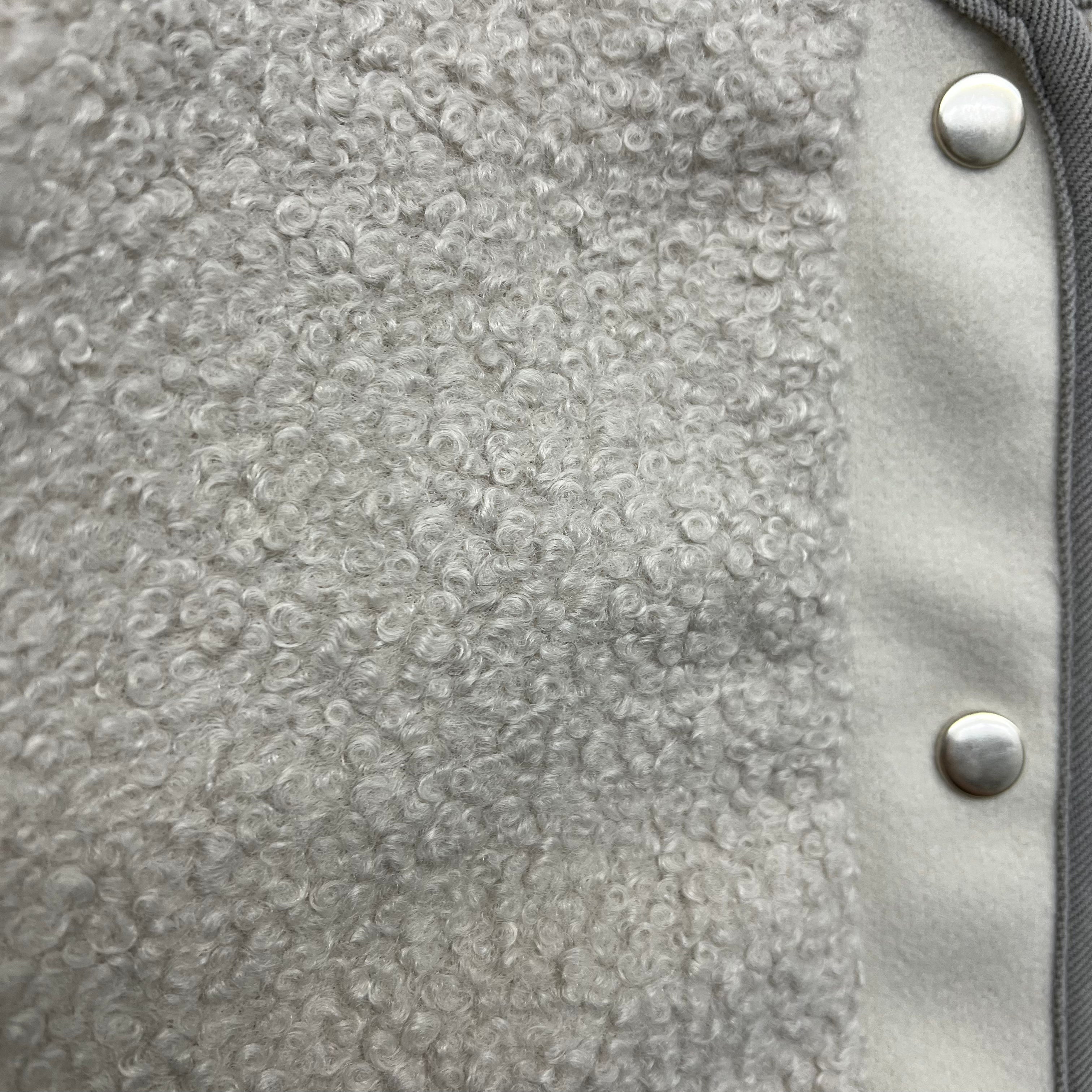 ノーカラーボアジャケット ベージュ ※10/21迄に順次発送予定