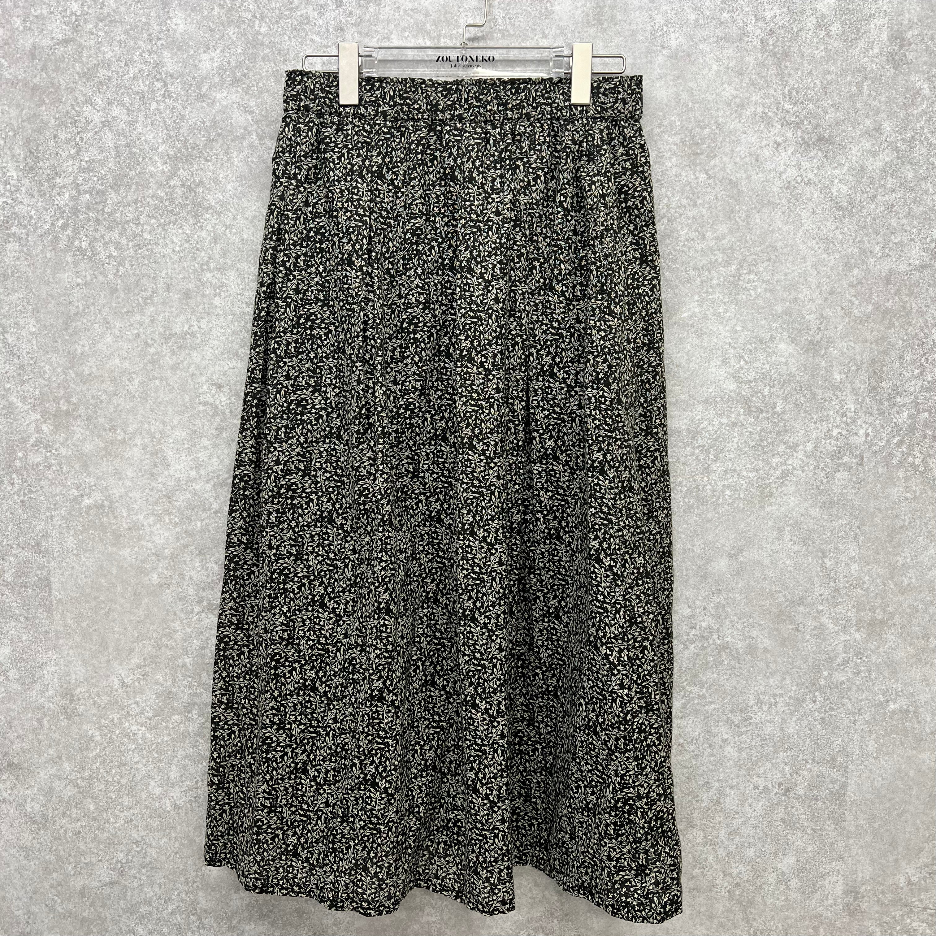 リネンフレアスカート チャコール ※10/15迄に順次発送予定