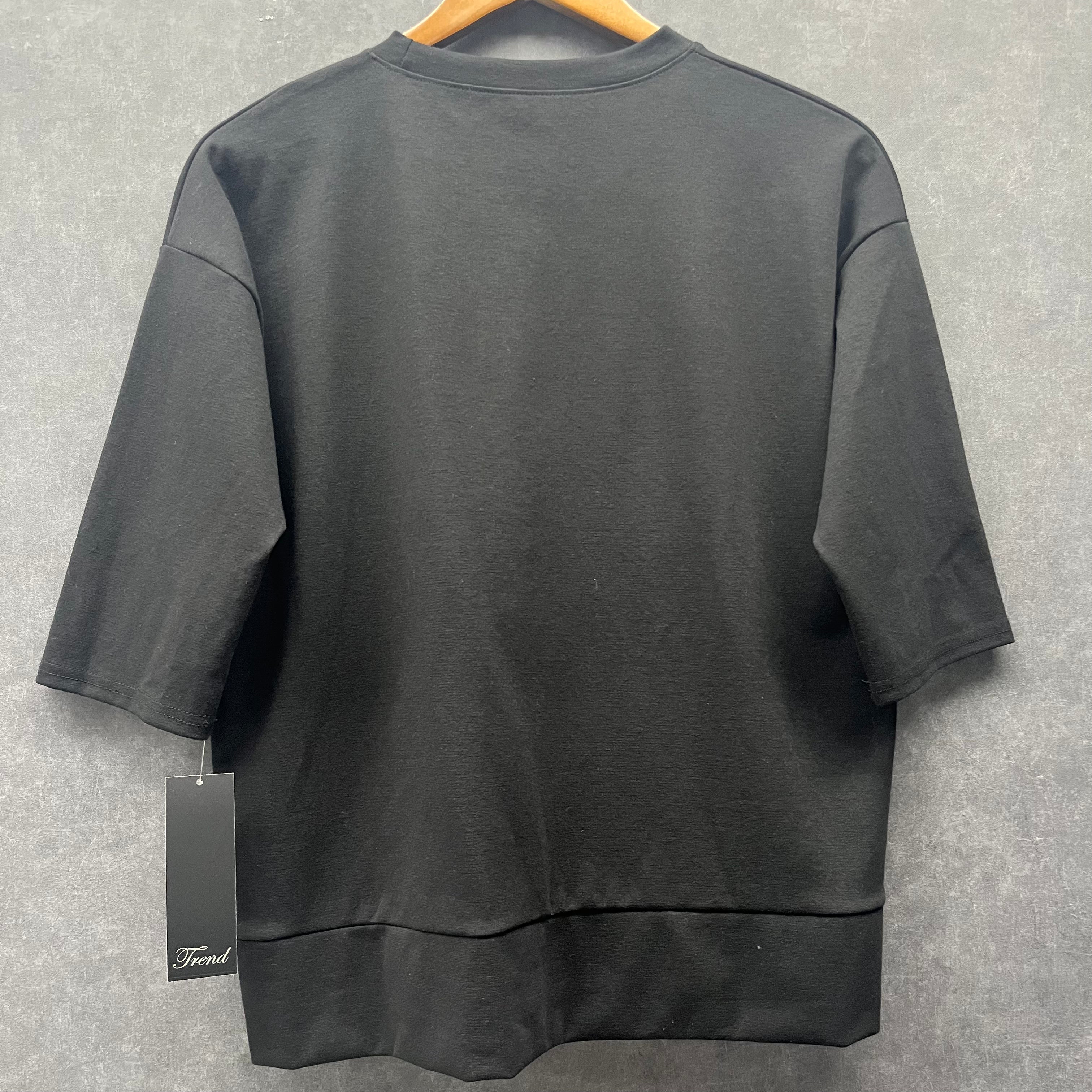 ルーズフィットロゴトップス ブラック※3/25迄に順次発送予定