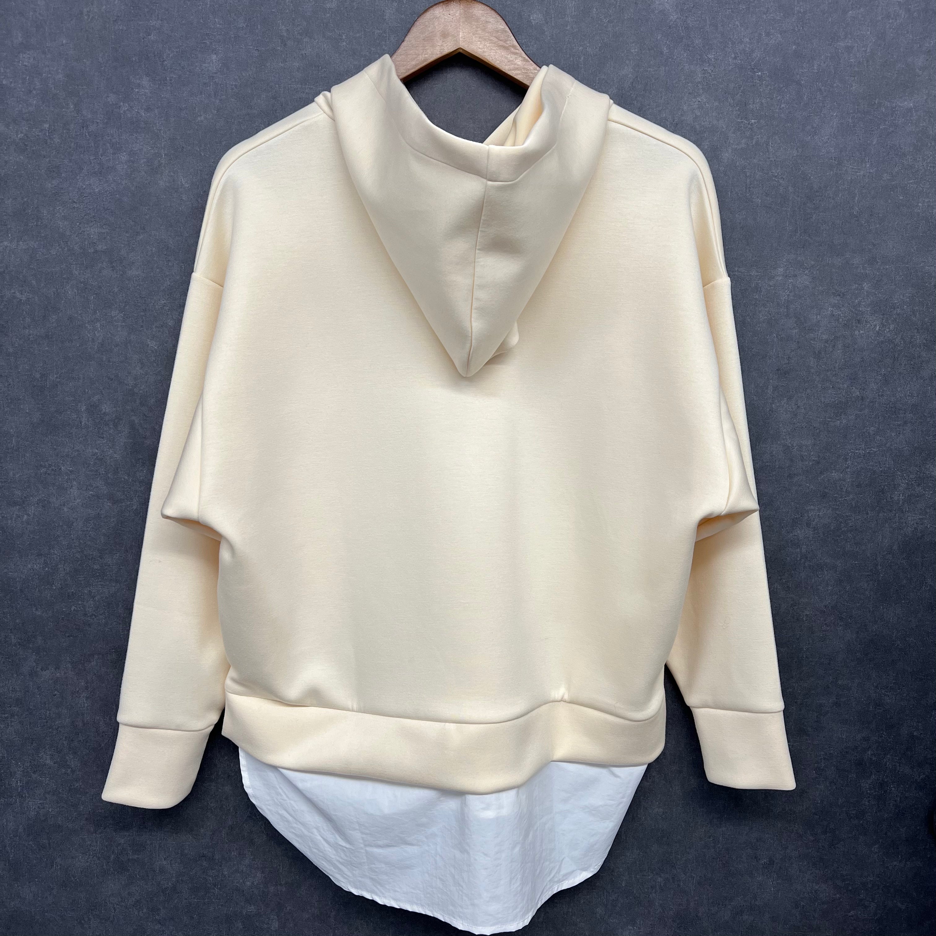 リボンシャツパーカー  アイボリー ※10/21迄に順次発送予定