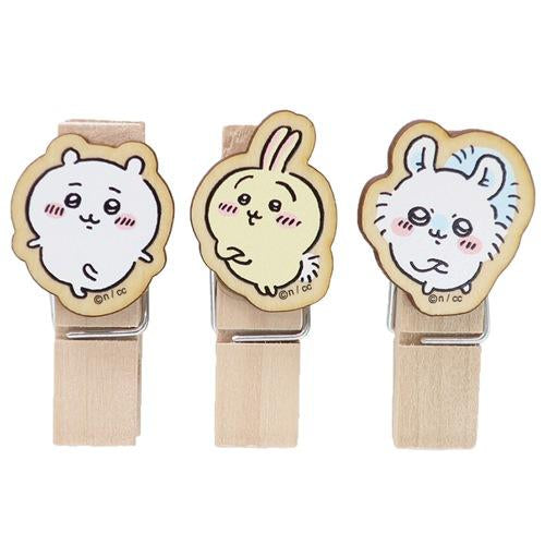 【3個セット】ちいかわウッドクリップ※1/14までに順次発送予定