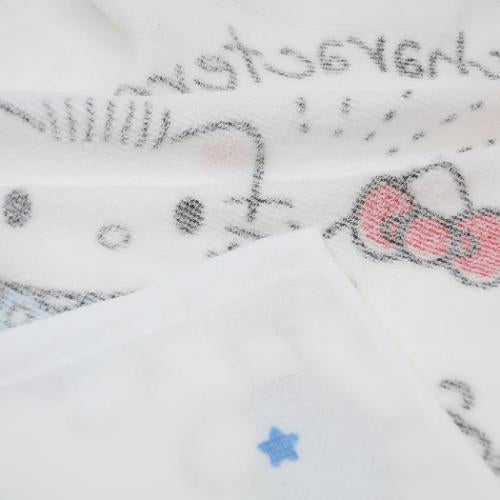 ガーゼロングタオル ハイタッチ ハローキティ＆ダニエル※9/24までに順次発送予定