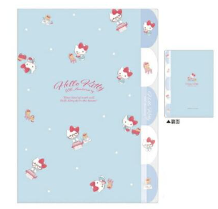 ハローキティ 5インデックスクリアファイル※1/14までに順次発送予定