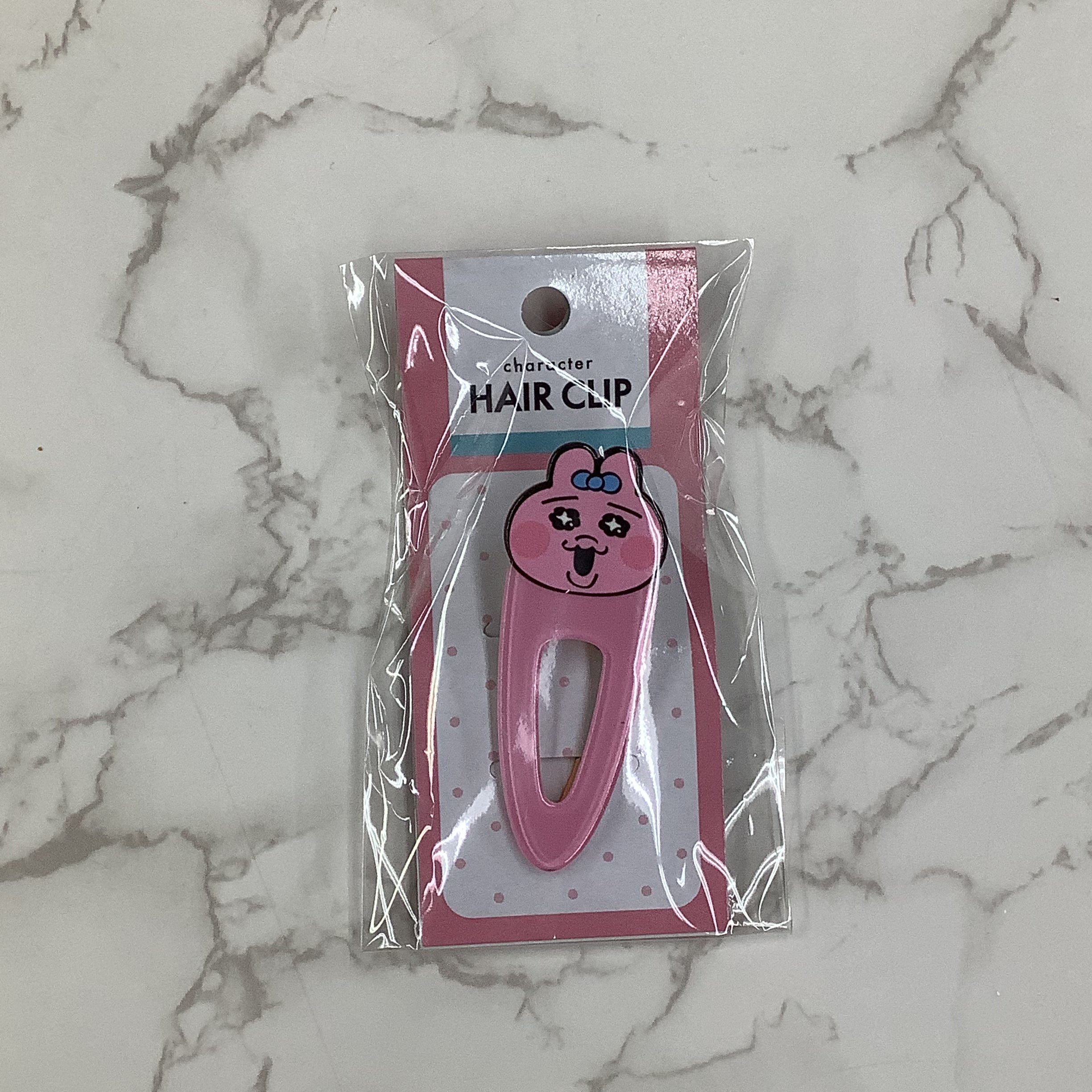 おぱんちゅうさぎヘアクリップ　ピンク※1/14までに順次発送予定