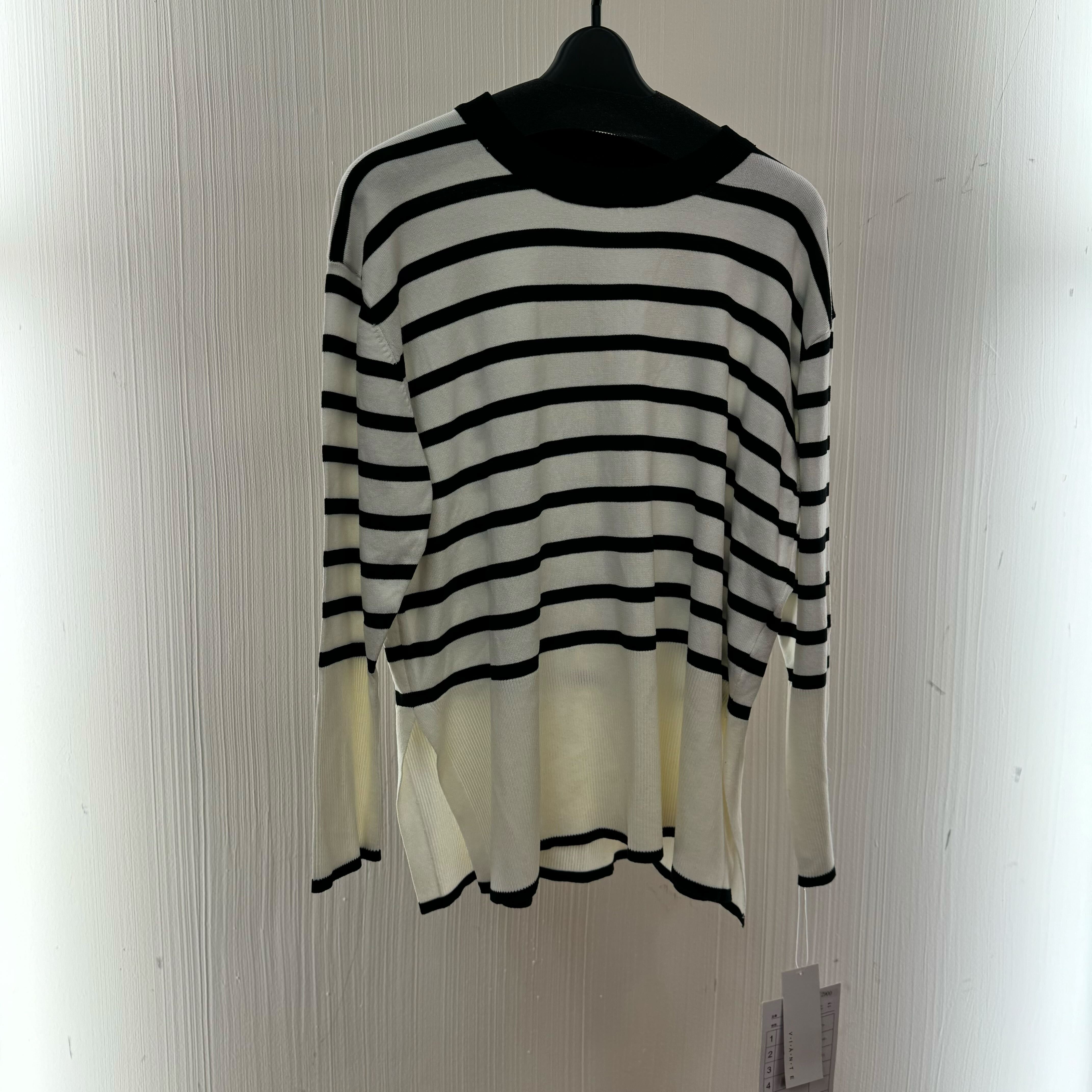 ボーダーニット　オフホワイト　※2月上旬迄に順次発送予定