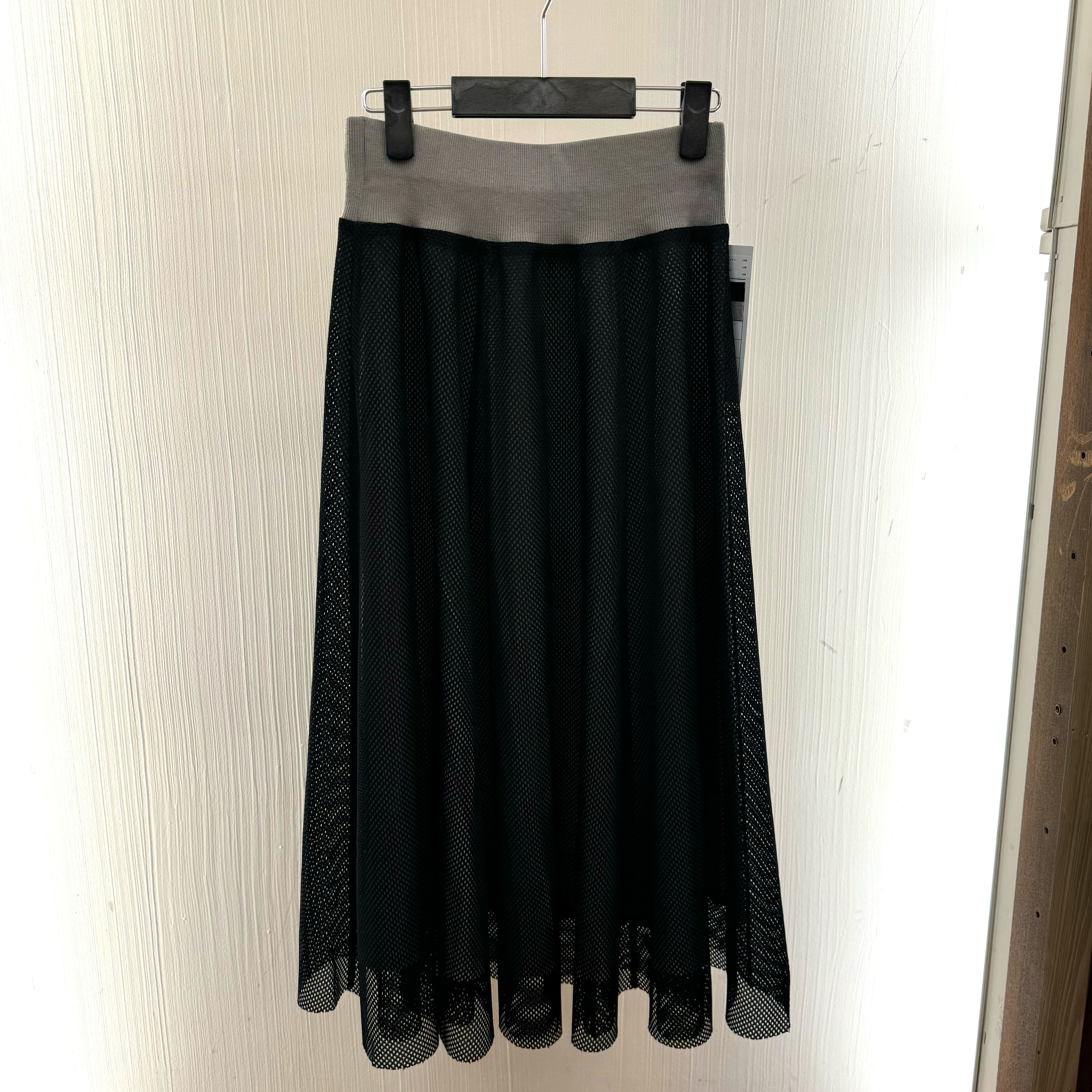 ロングメッシュスカート　ブラック　※2月上旬迄に順次発送予定