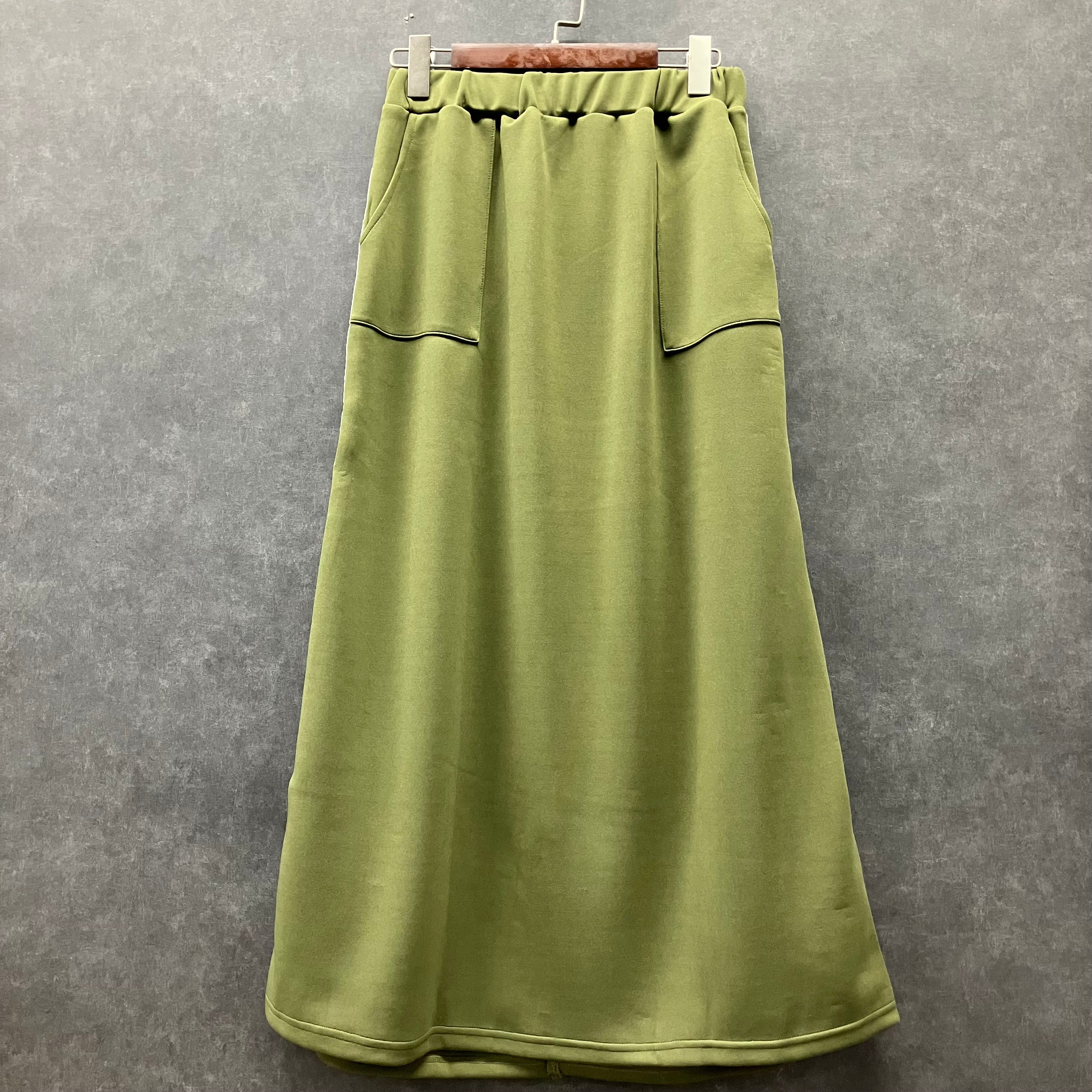 サイドラインタイトスカート カーキ※4/16～22迄に順次発送予定