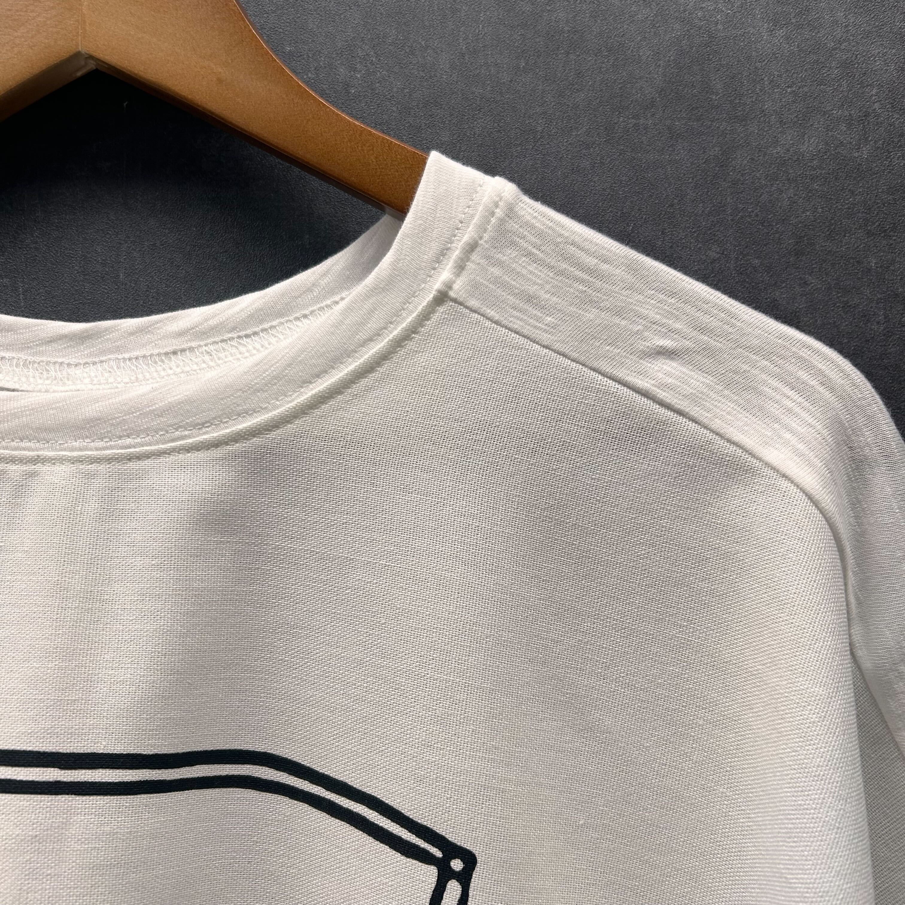 グラフィックポンチョTシャツ アイボリー※3/25迄に順次発送予定