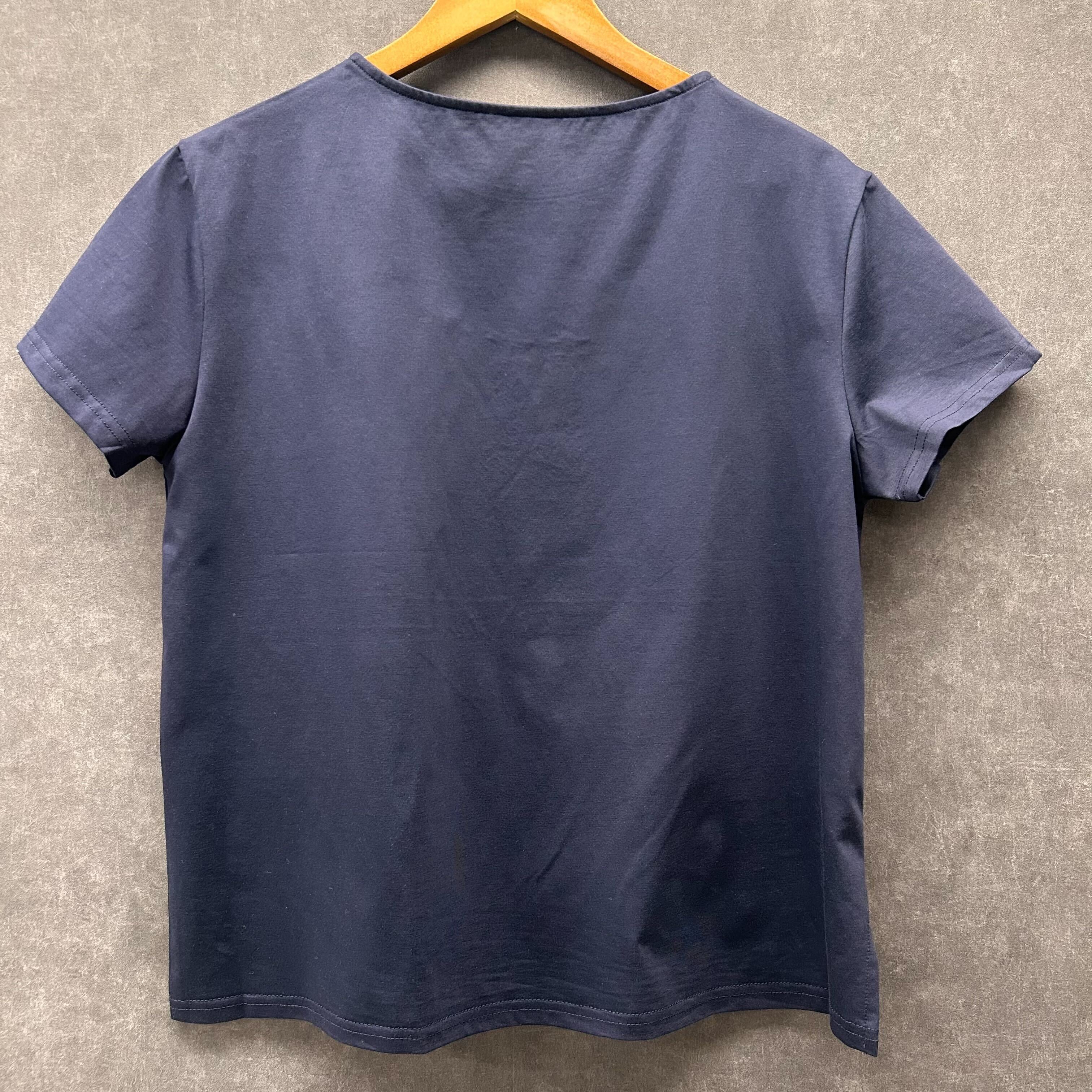 ドレスレディー刺繍Tシャツ ネイビー ※5/28～6/3迄に順次発送予定