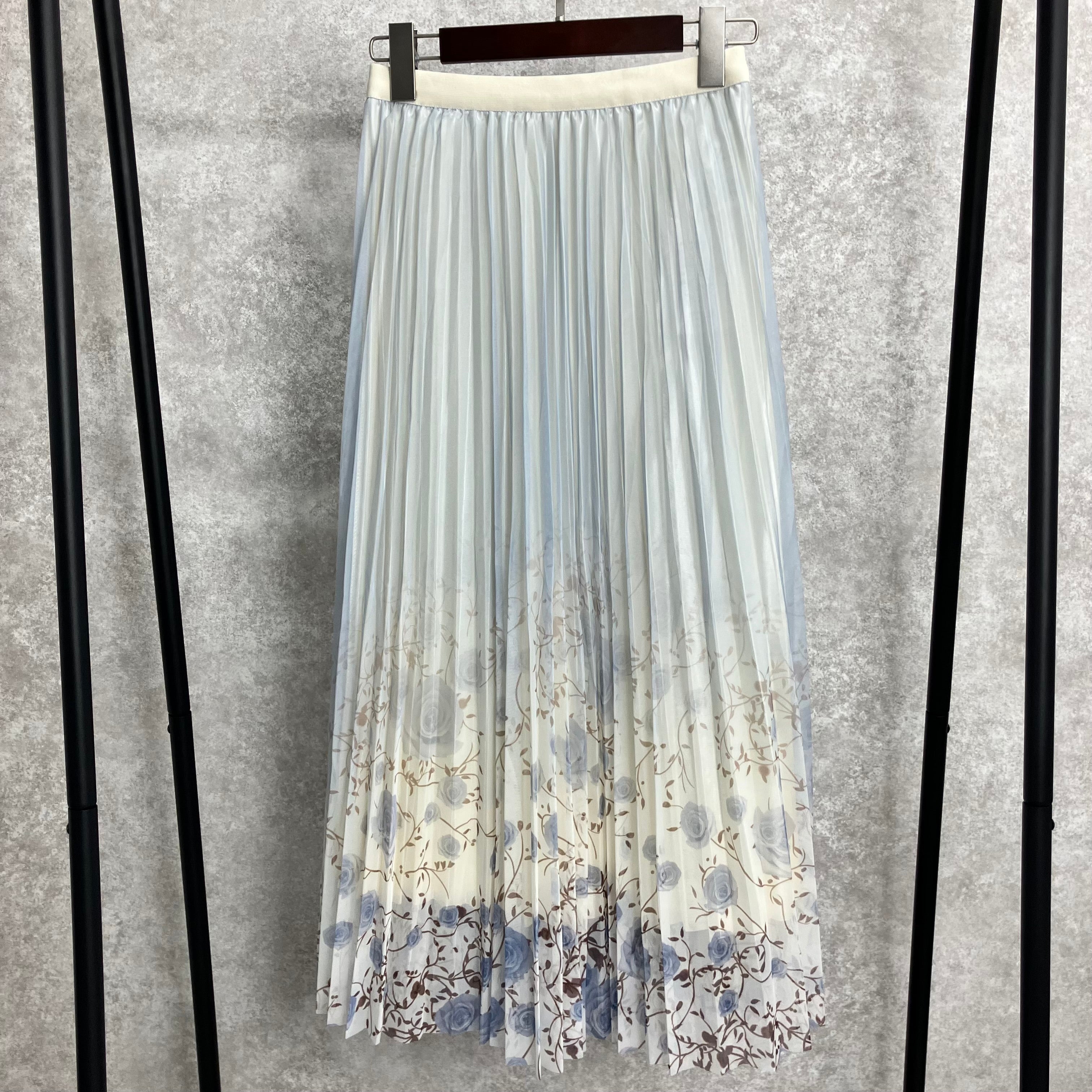 花柄チュールスカート　ブルー※5/7～13までに順次発送予定