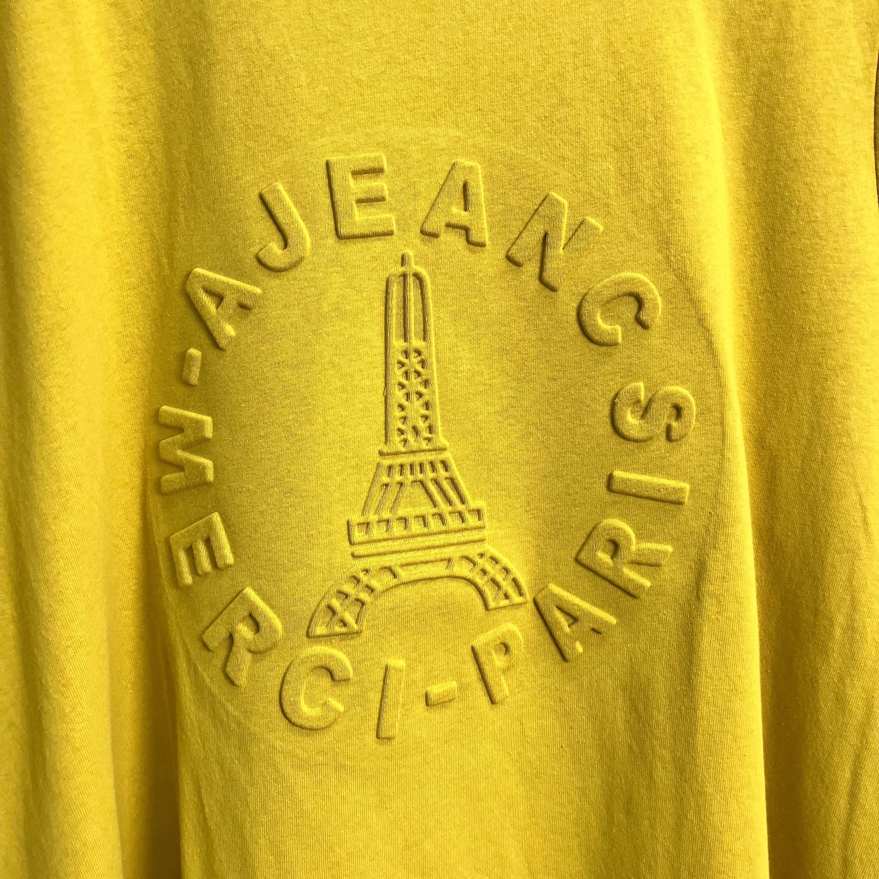エンボスサークルロゴTシャツ マスタード※9/9～15迄に順次発送予定