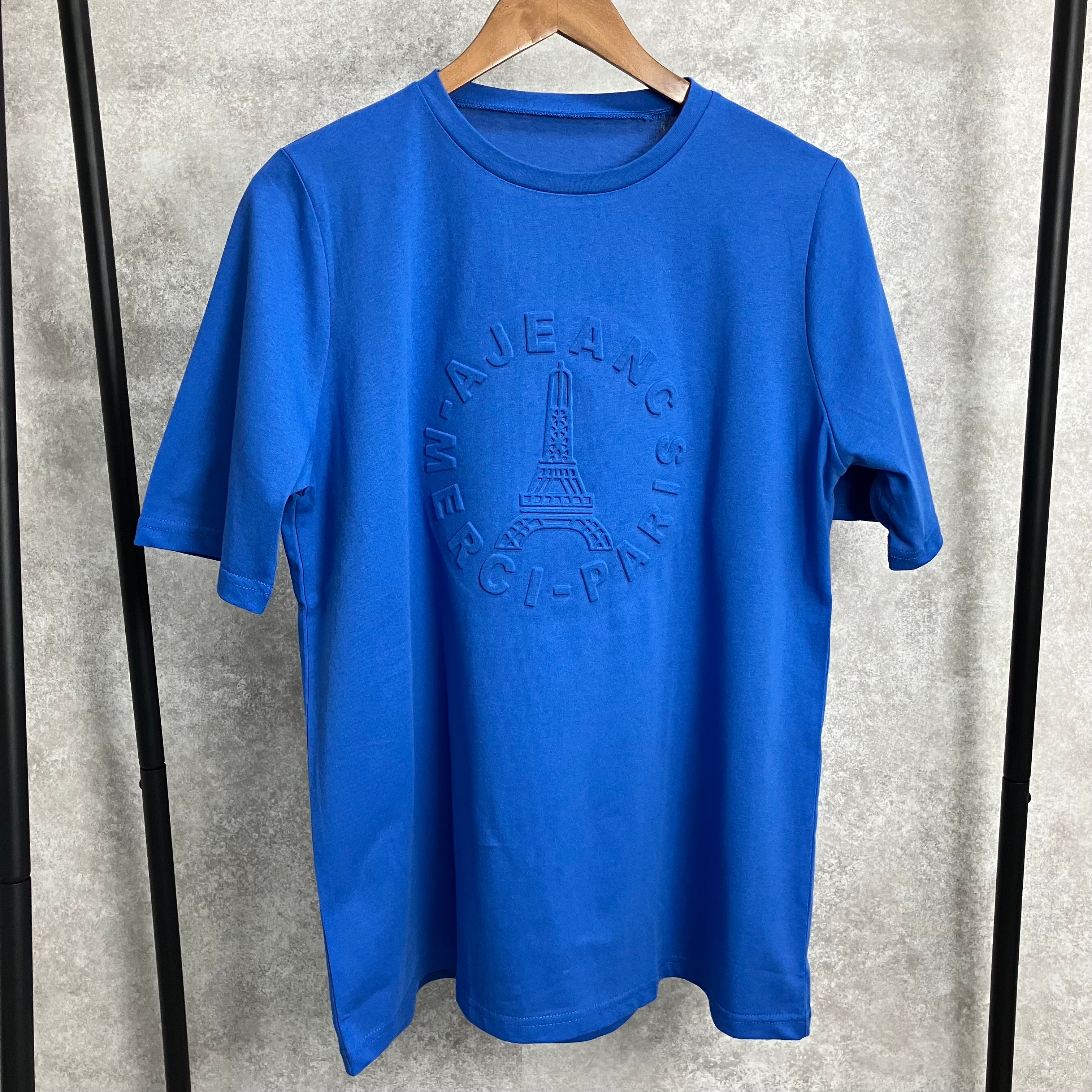 エンボスサークルロゴTシャツ ブルー※9/9～15迄に順次発送予定