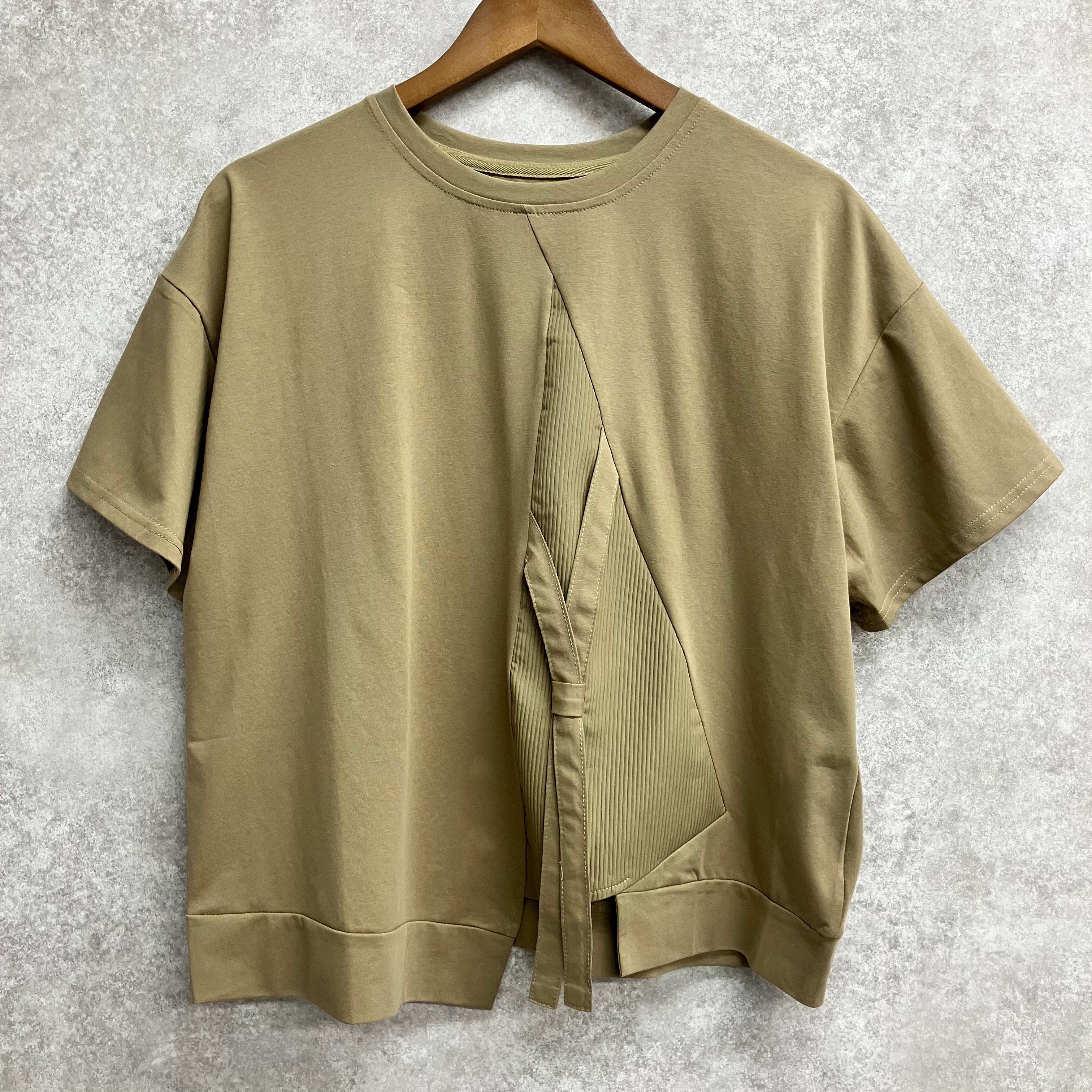 ストリングTシャツ　モカ※9/9～15迄に順次発送予定