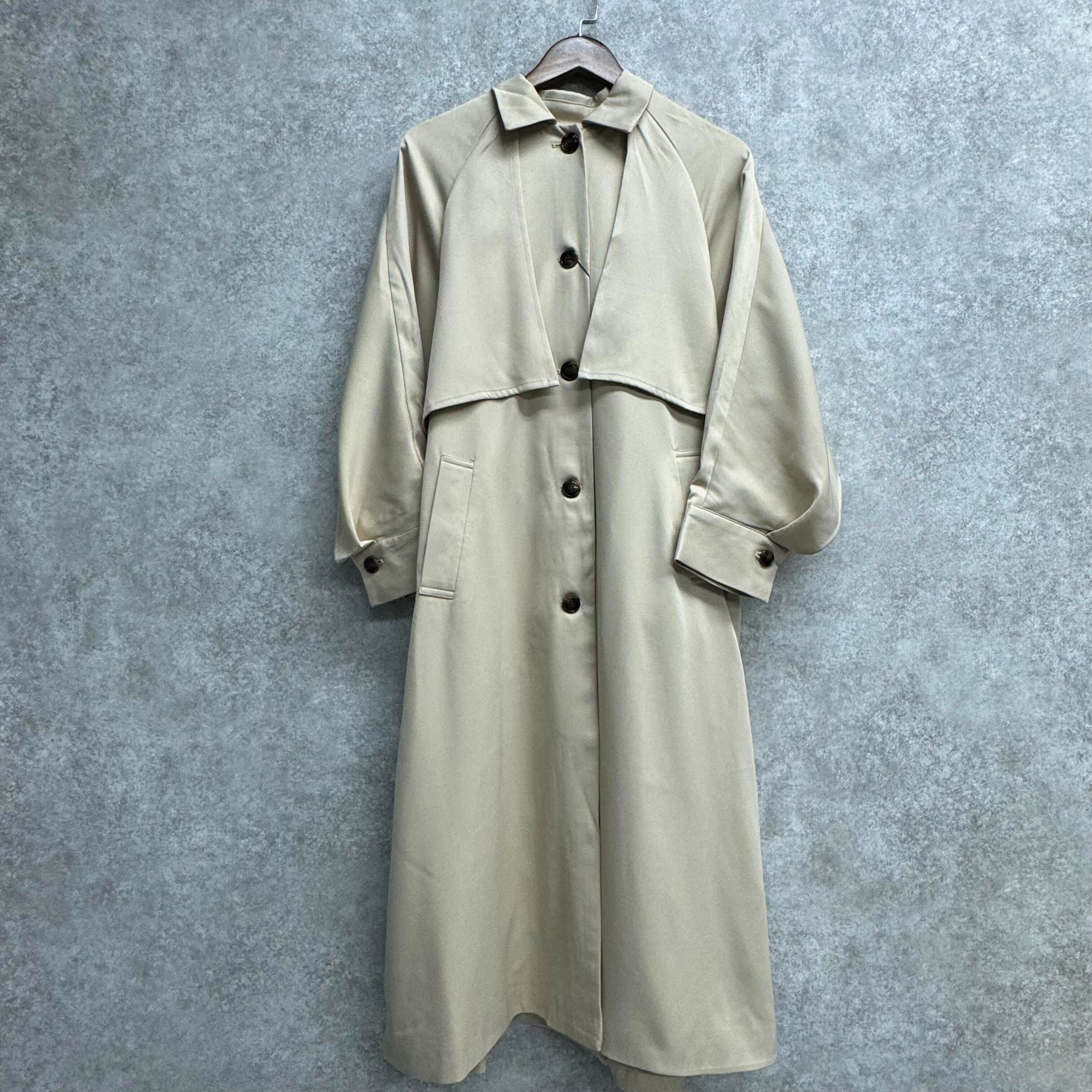 ケープトレンチコート アイボリー ※5/7～13までに順次配送予定