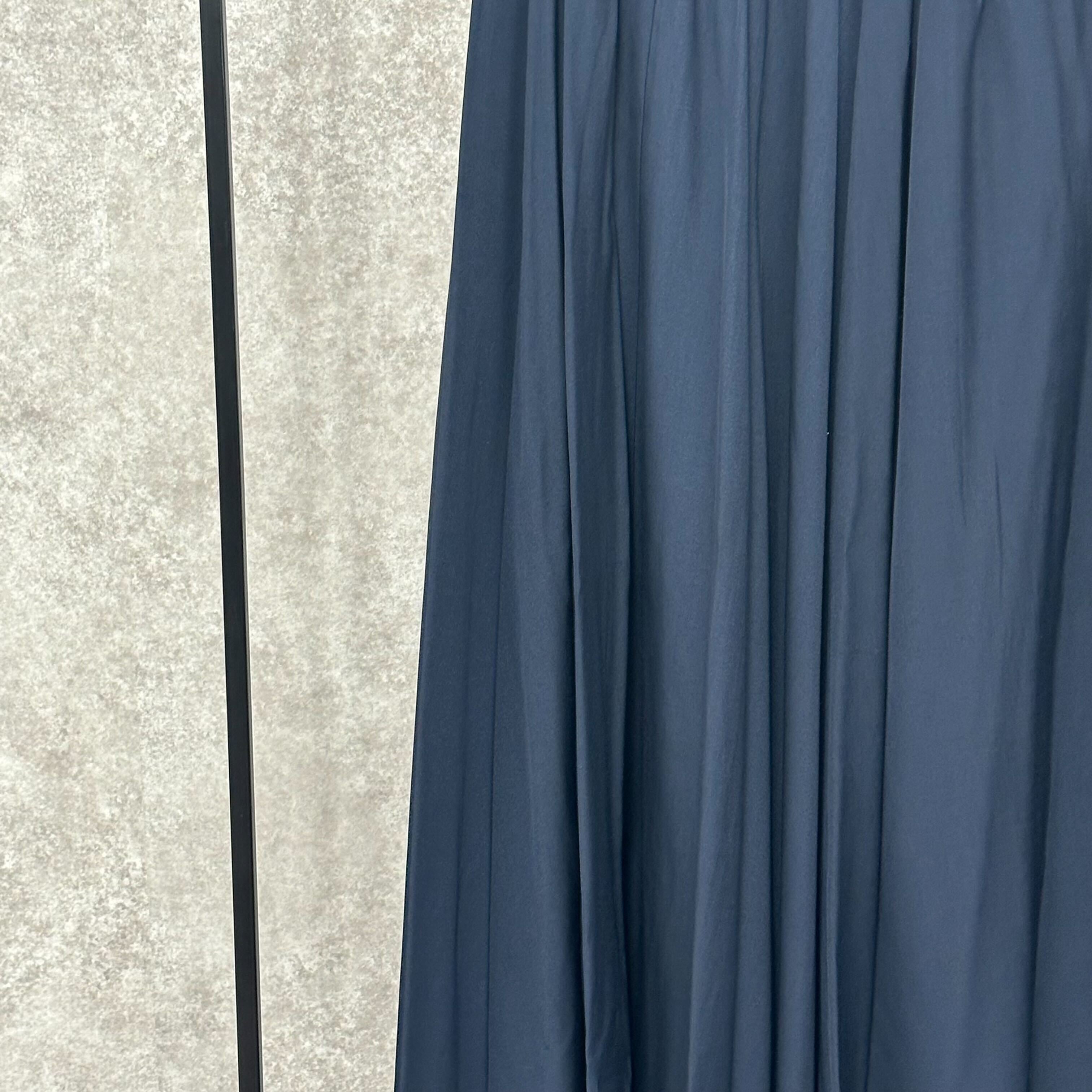 シンプルフレアロングスカート ネイビー※4/23~29までに順次配送予定