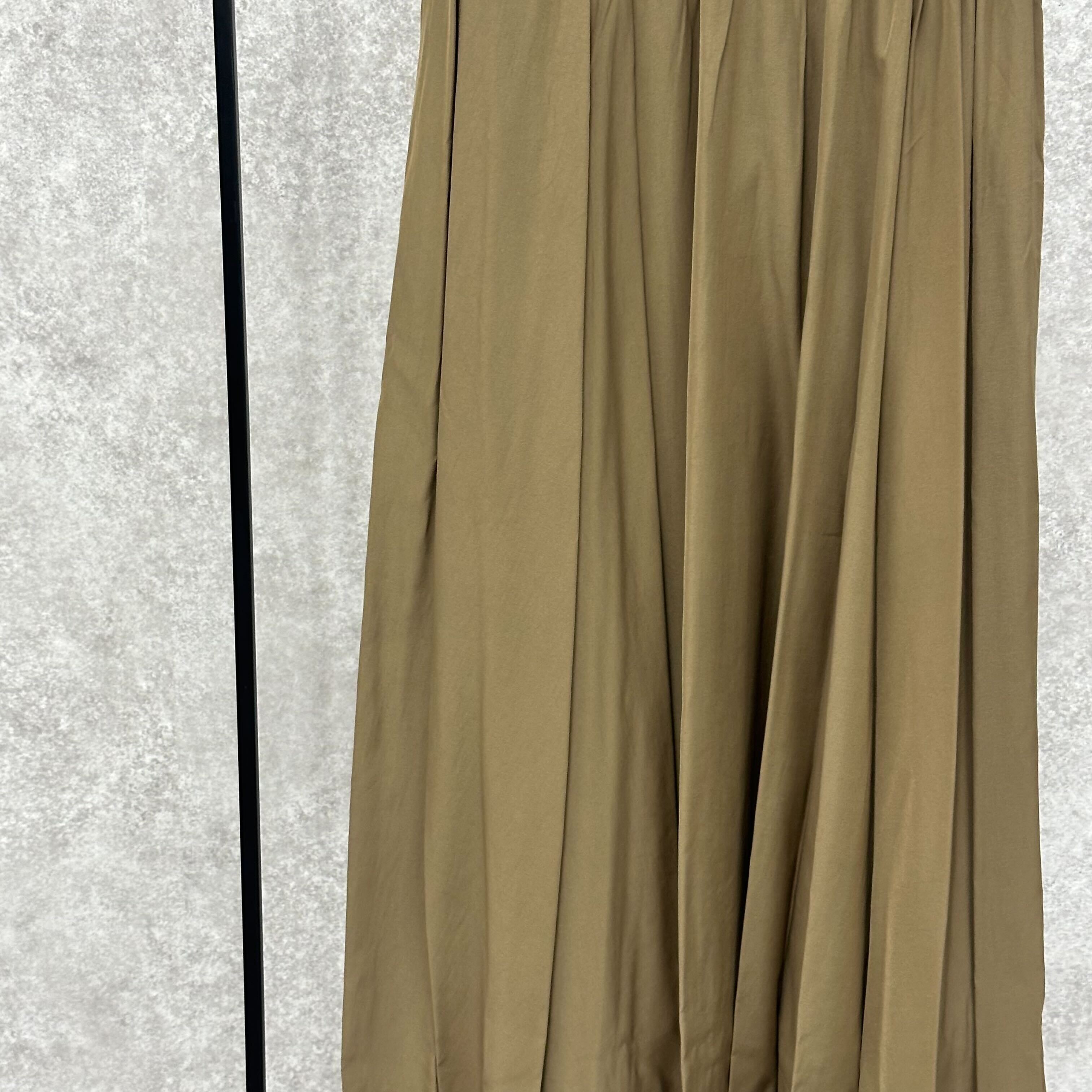 シンプルフレアロングスカート ベージュ ※4/8迄に順次発送予定