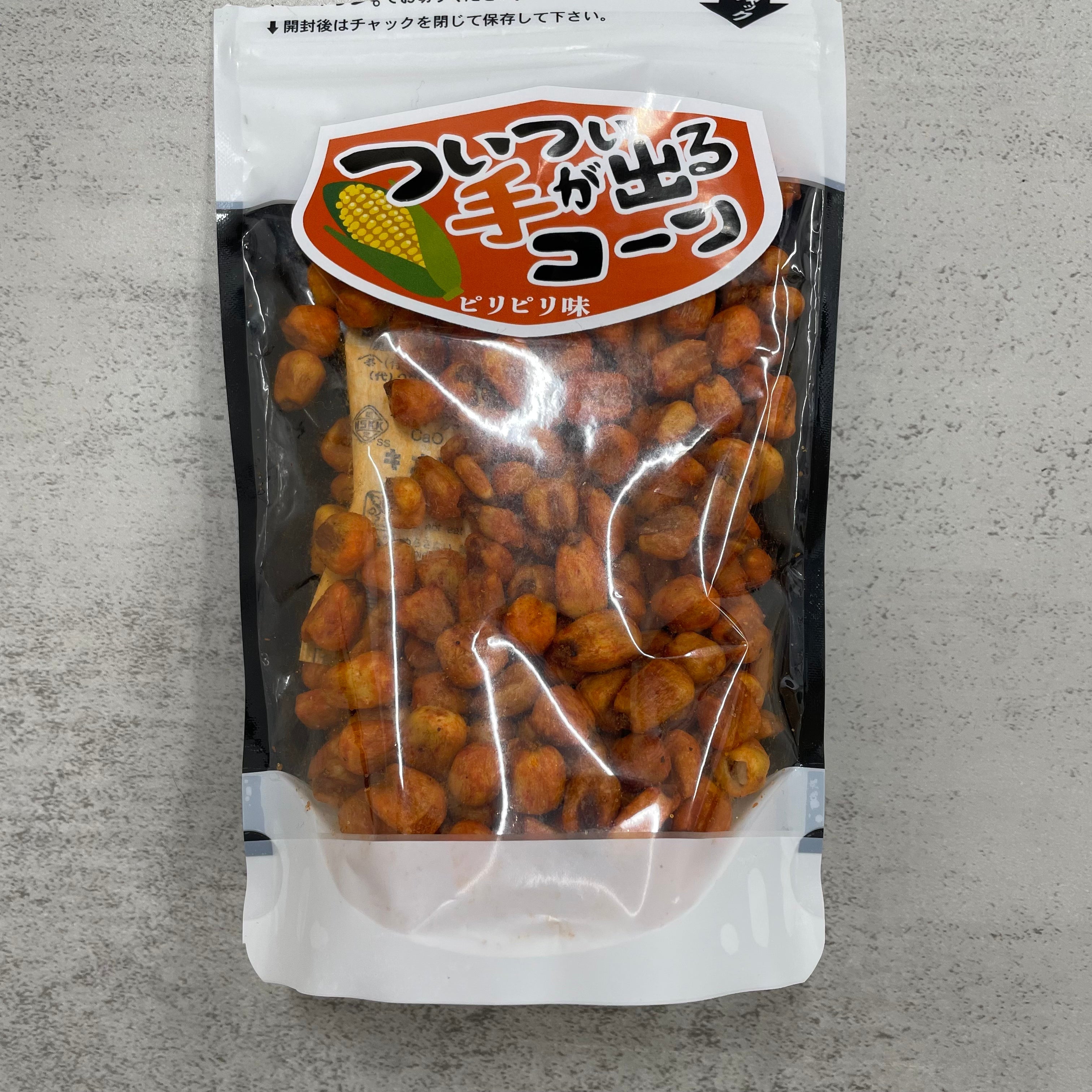 【賞味期限切迫2024/12/14】【げんき本舗】ついつい手が出るコーン（ピリピリ味）※11/18までに順次発送予定