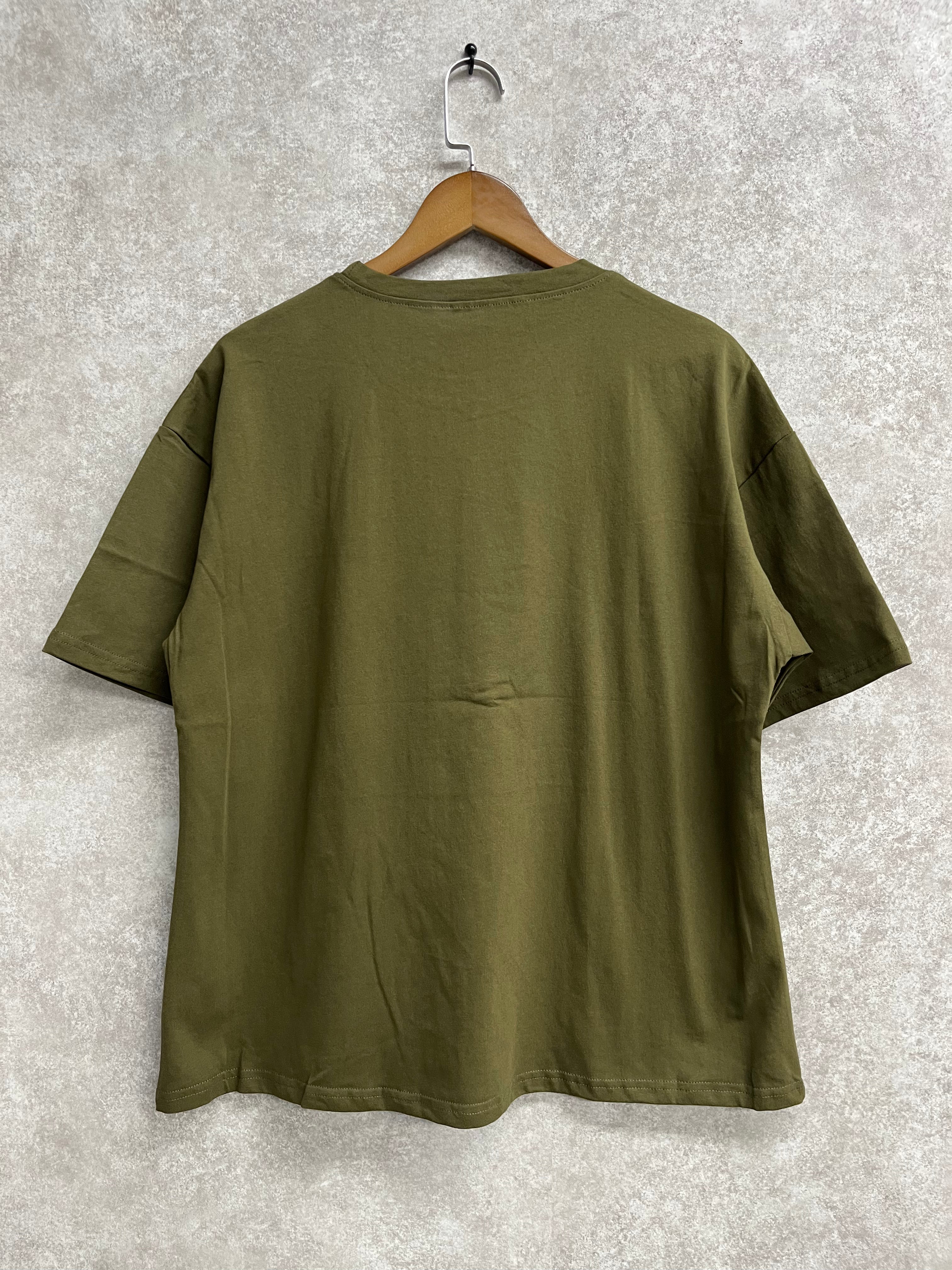 ネコパールグラフィックTシャツ カーキ※5/28～6/3迄に順次発送予定