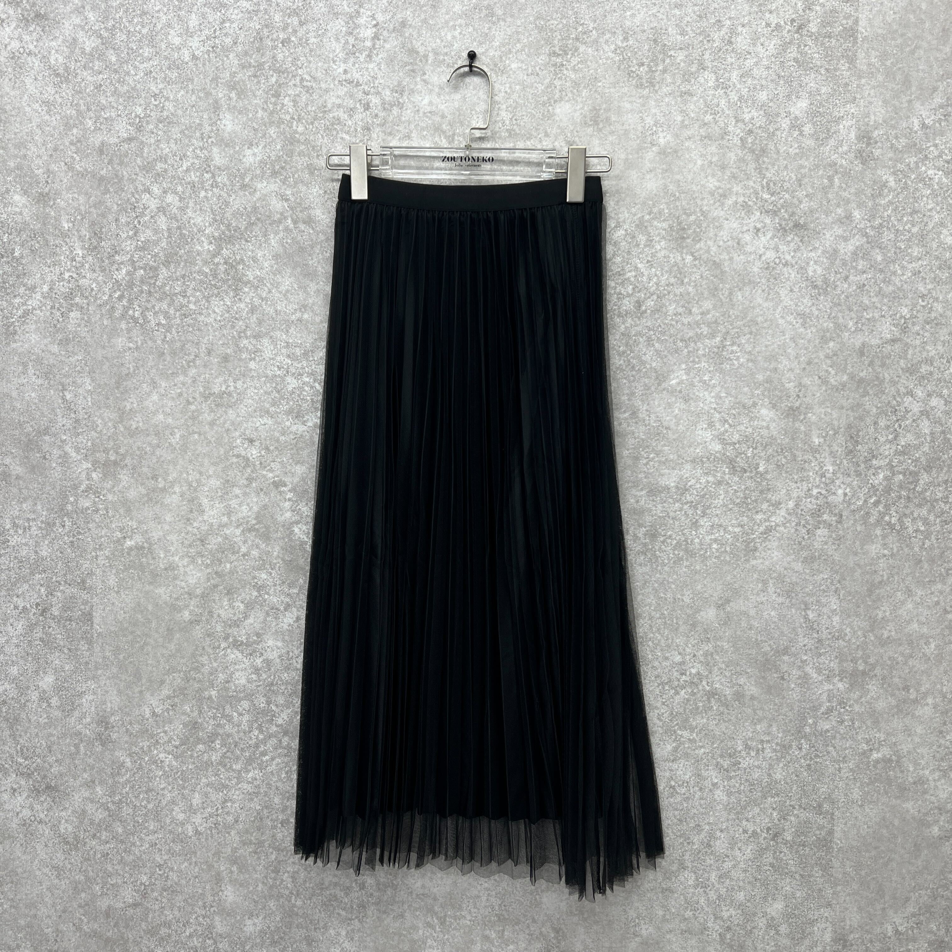 ロングチュールスカート ブラック  ※10/7迄に順次発送予定