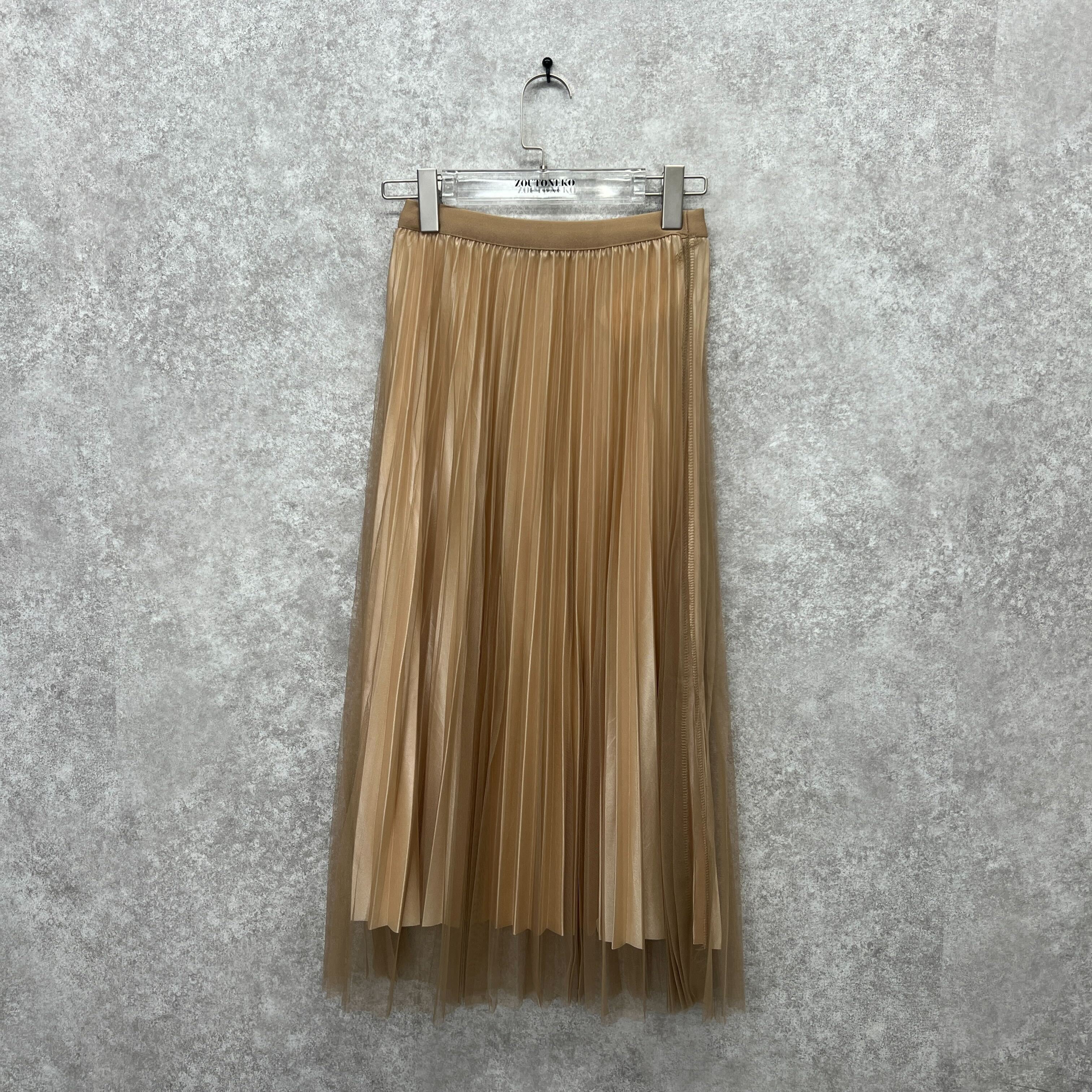 ロングチュールスカート ベージュ  ※10/7迄に順次発送予定