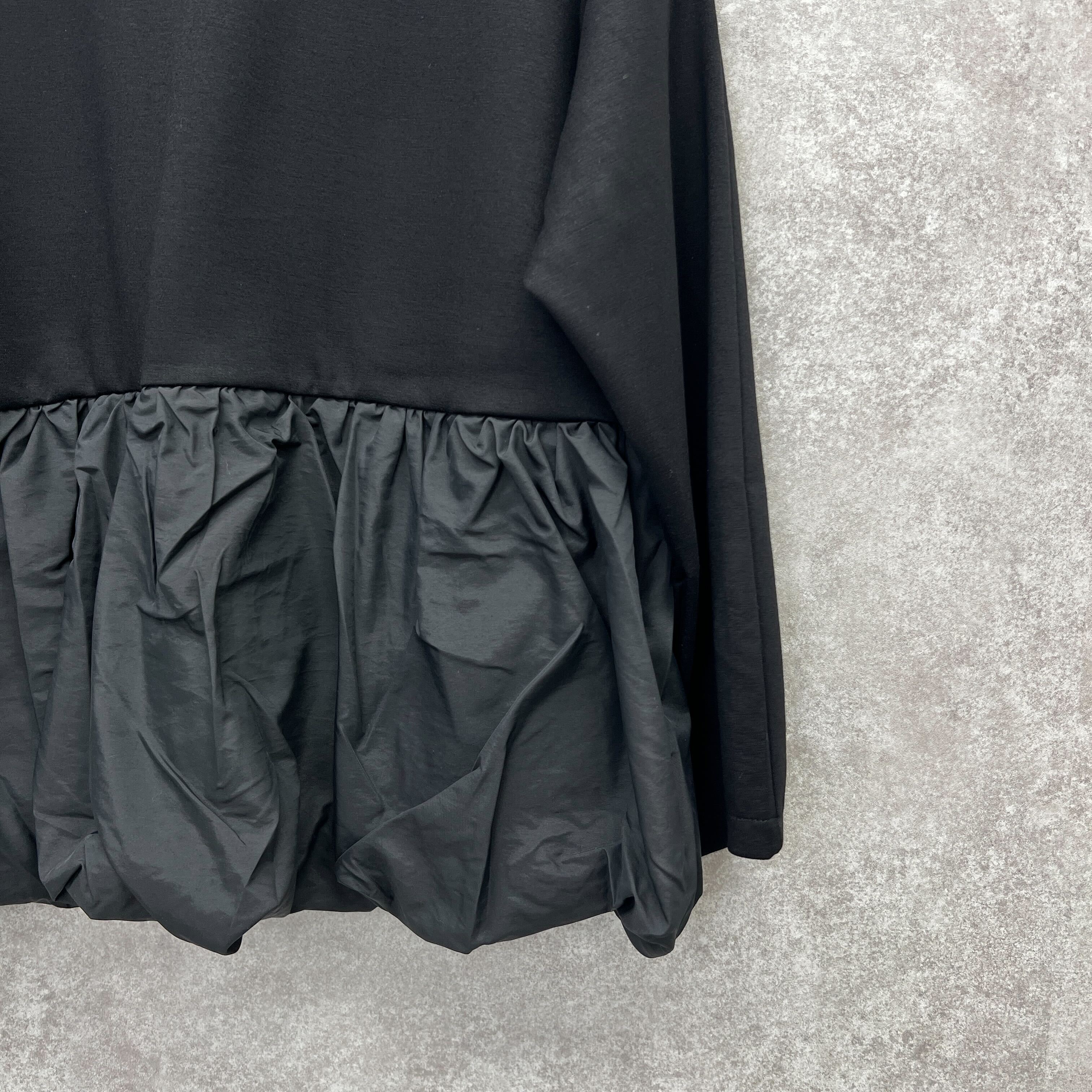 フレアジッパーチュニック ブラック  ※10/15迄に順次発送予定