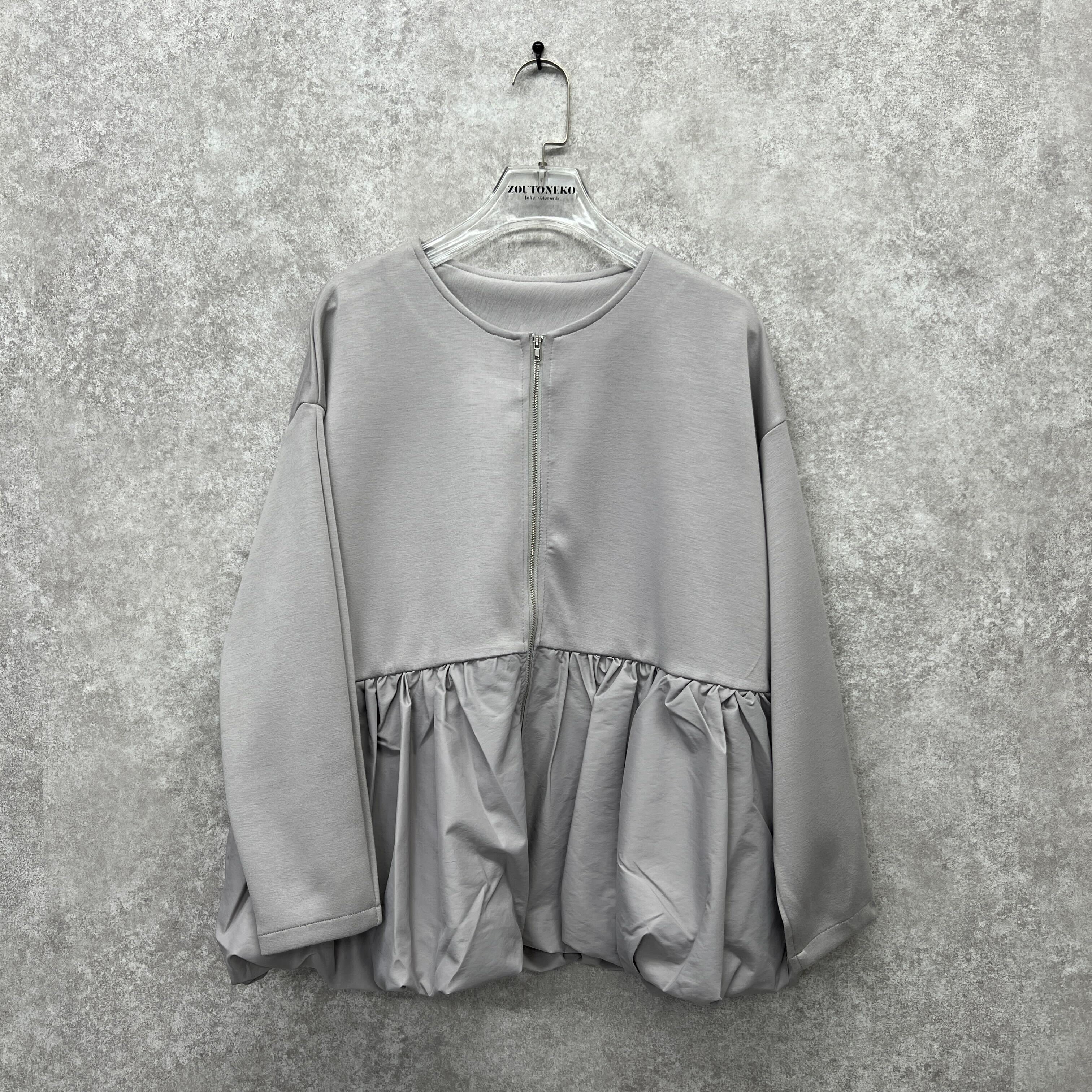 フレアジッパーチュニック ホワイト  ※10/15迄に順次発送予定