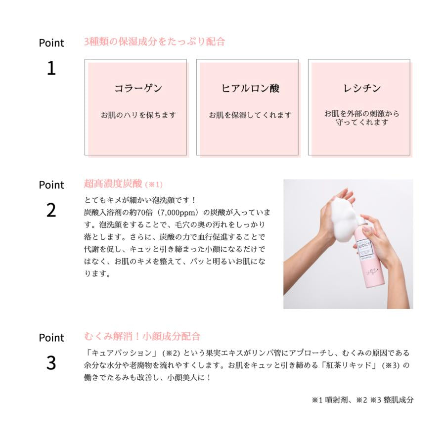 KOGAO ADDICT(ｺｶﾞｵｱﾃﾞｨｸﾄ）炭酸泡洗顔料150g ※7/23～29迄に順次発送予定