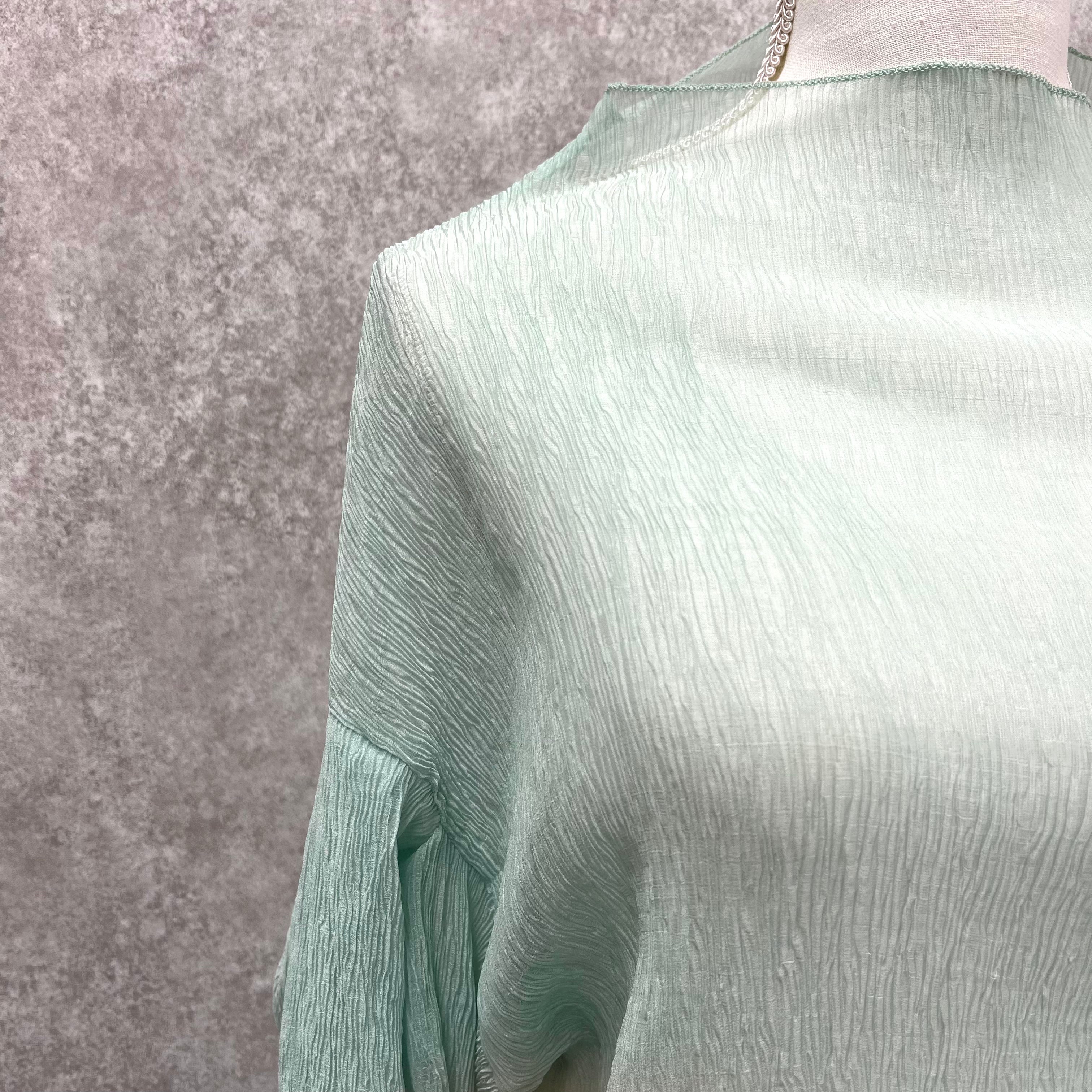 シアーブラウス ミント ※7/30~8/5より順次発送予定