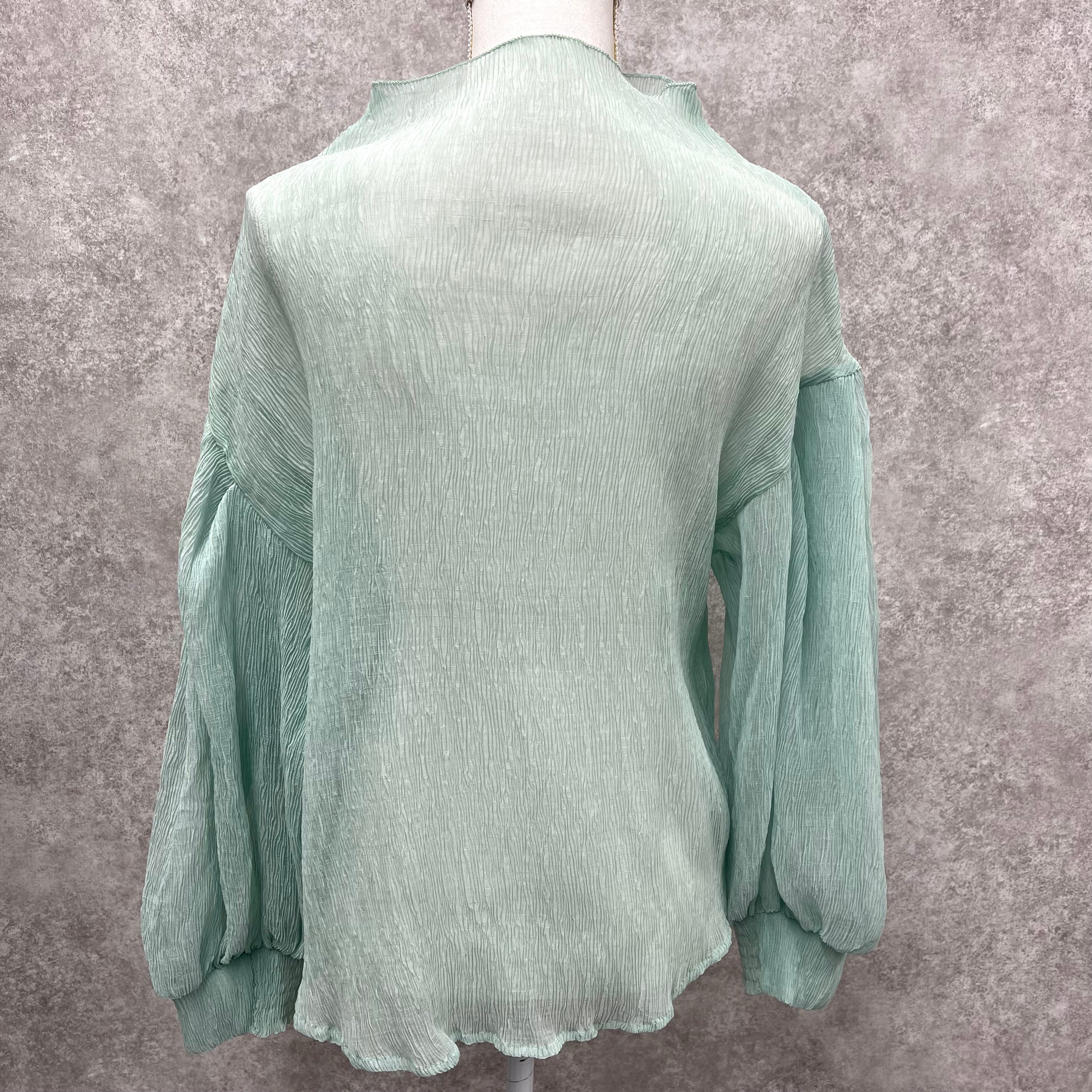 シアーブラウス ミント ※7/30~8/5より順次発送予定