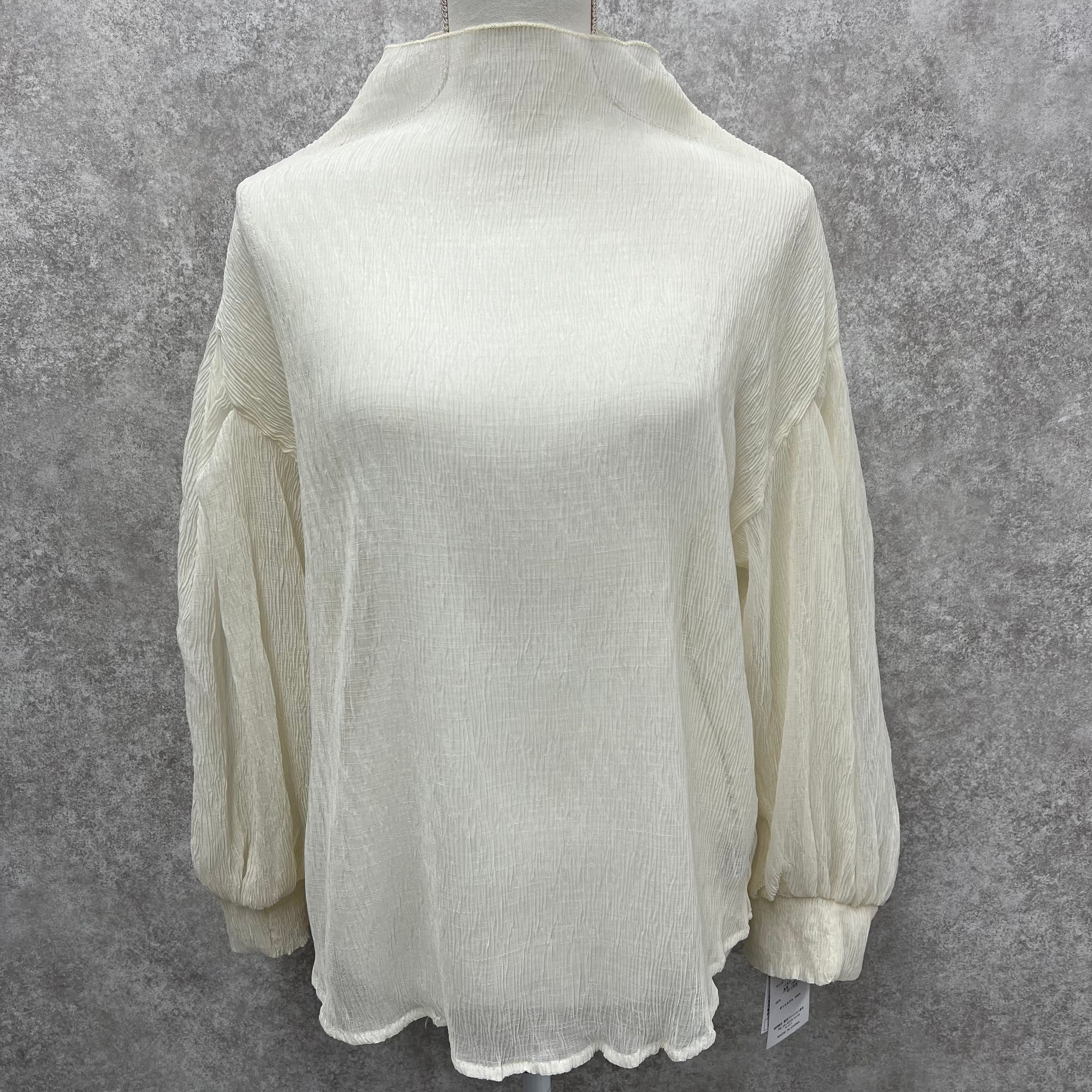 シアーブラウス ホワイト ※7/30~8/5より順次発送予定