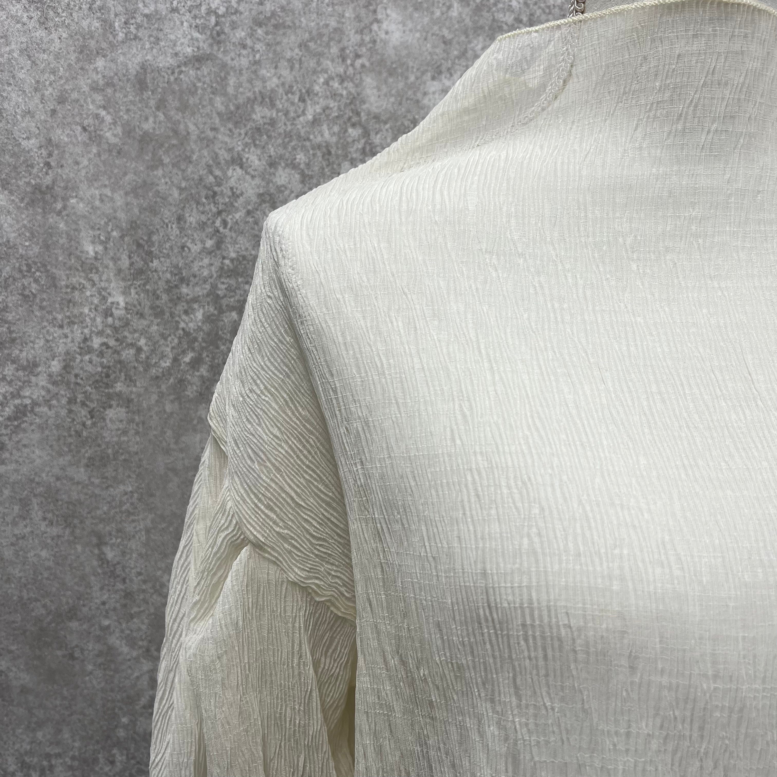 シアーブラウス ホワイト ※7/30~8/5より順次発送予定