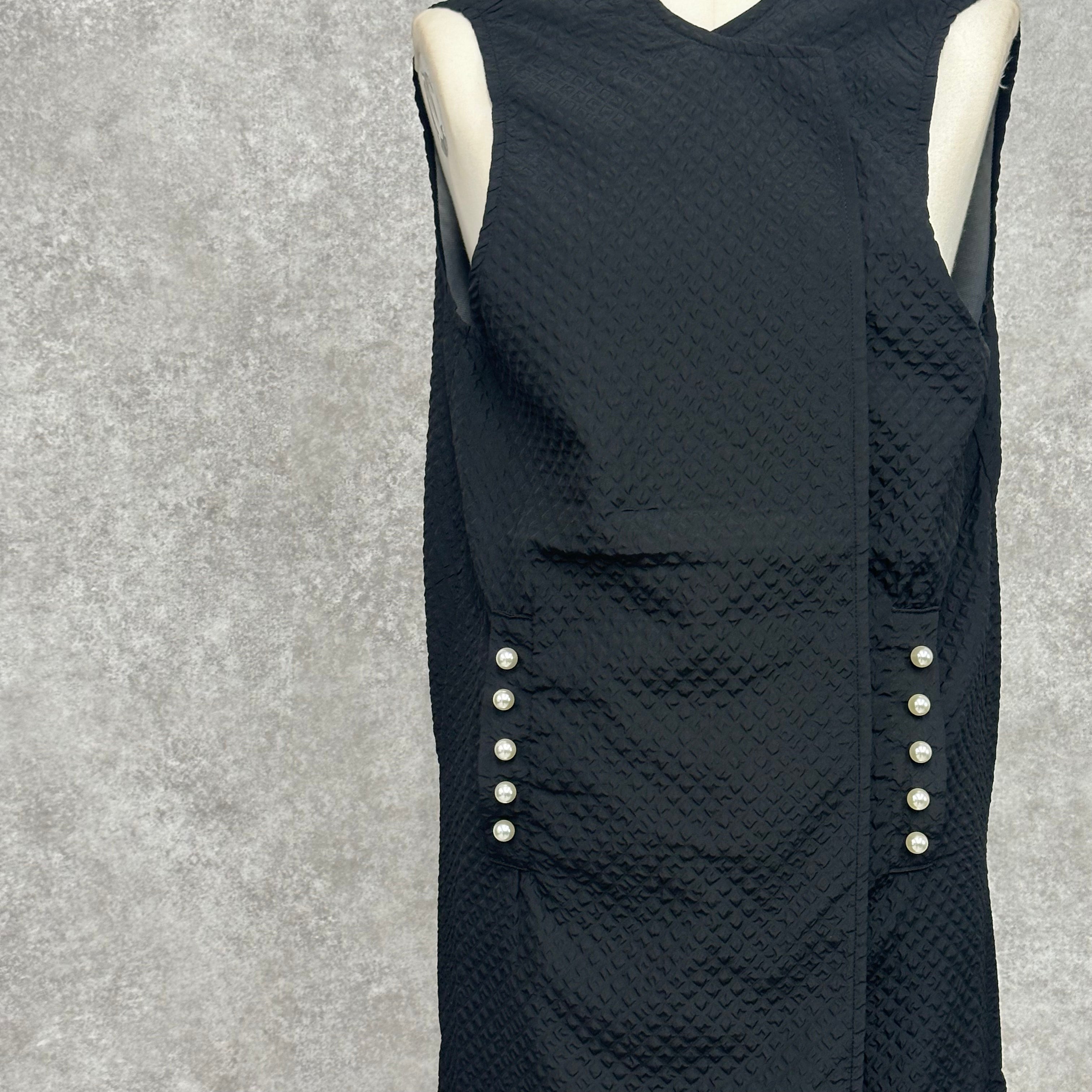 パールポケットロングジレ　ブラック　※10/7迄に順次発送予定