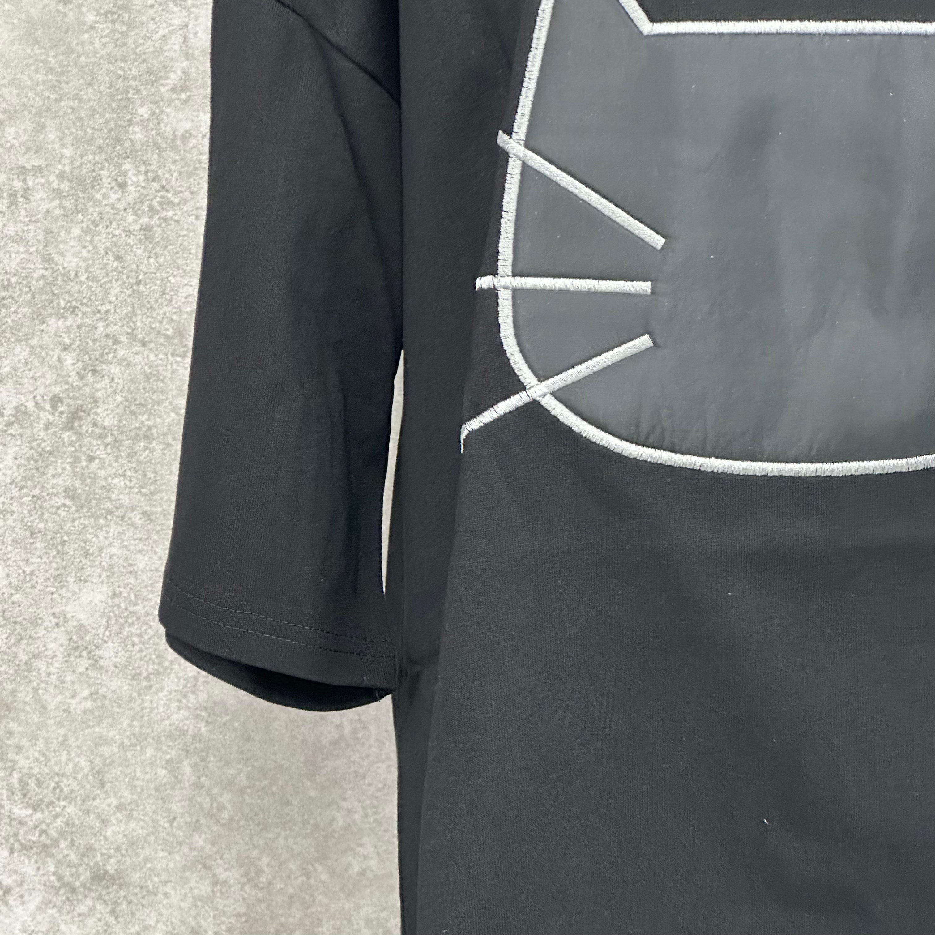 【在庫5点以下】ねこプリントTシャツ　ブラック　※4/15迄に順次発送予定