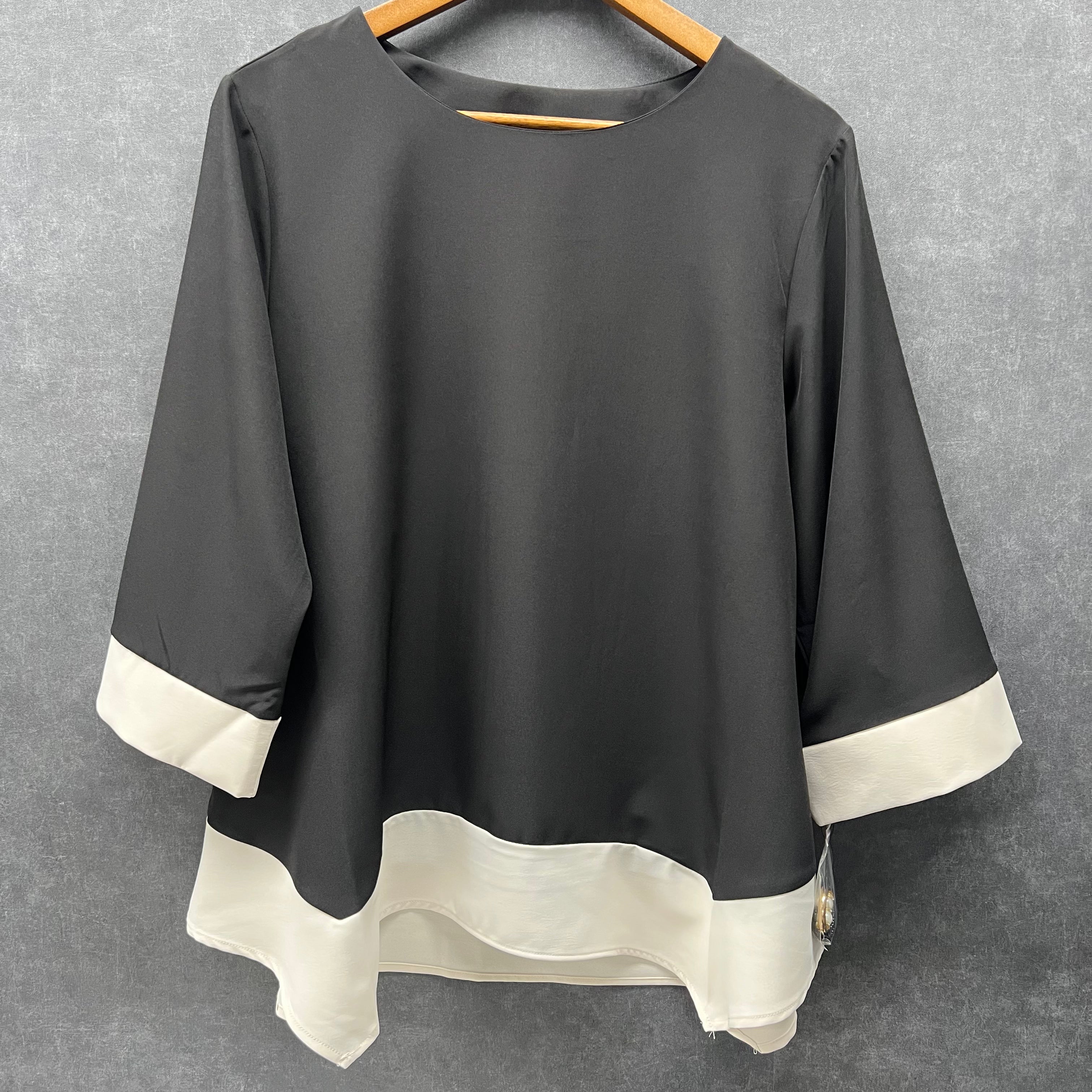 バイカラーTシャツ長袖ブラック※2/17迄に順次発送予定