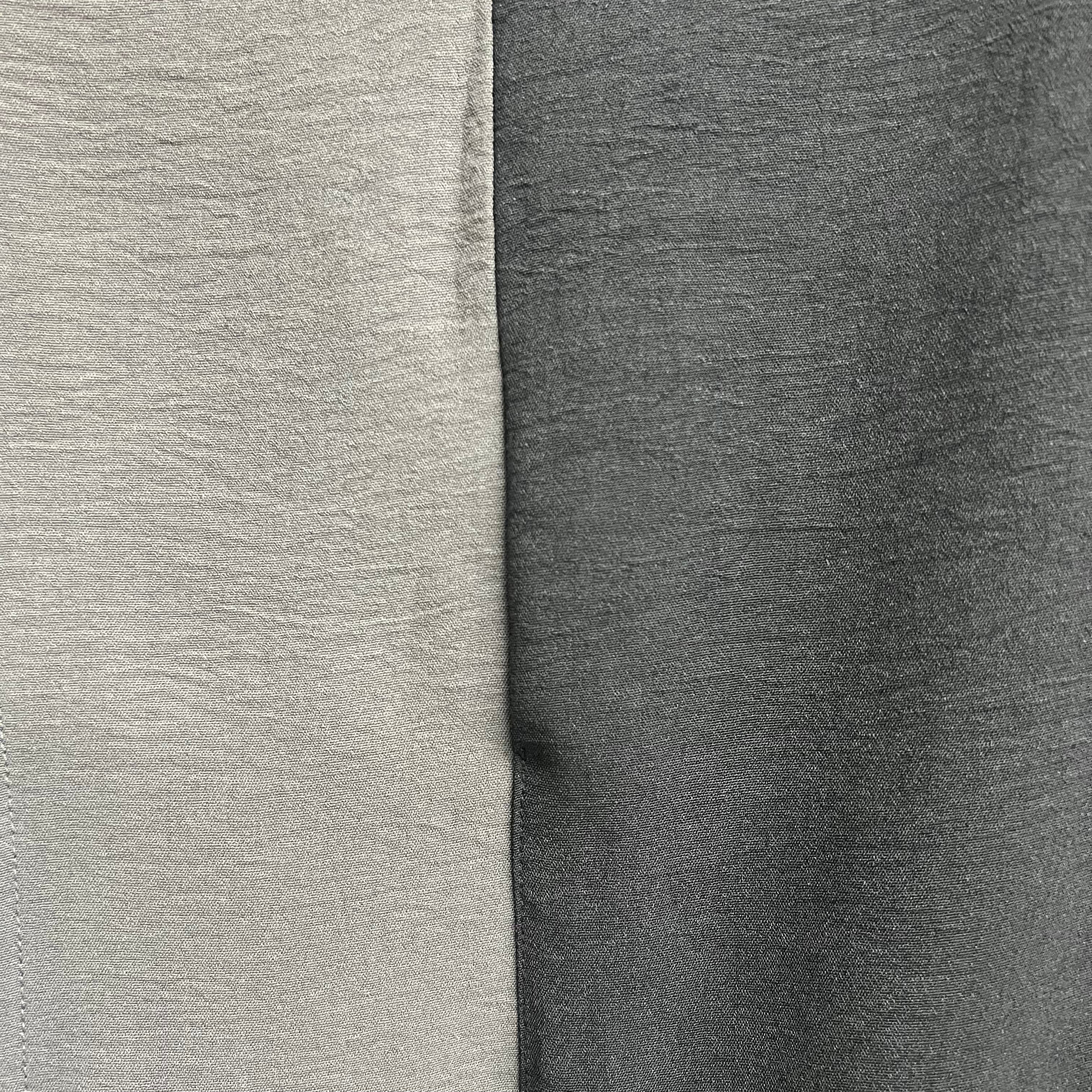 ロング丈配色ワッシャーポンチョ ブラック ※4/30～5/6までに順次配送予定