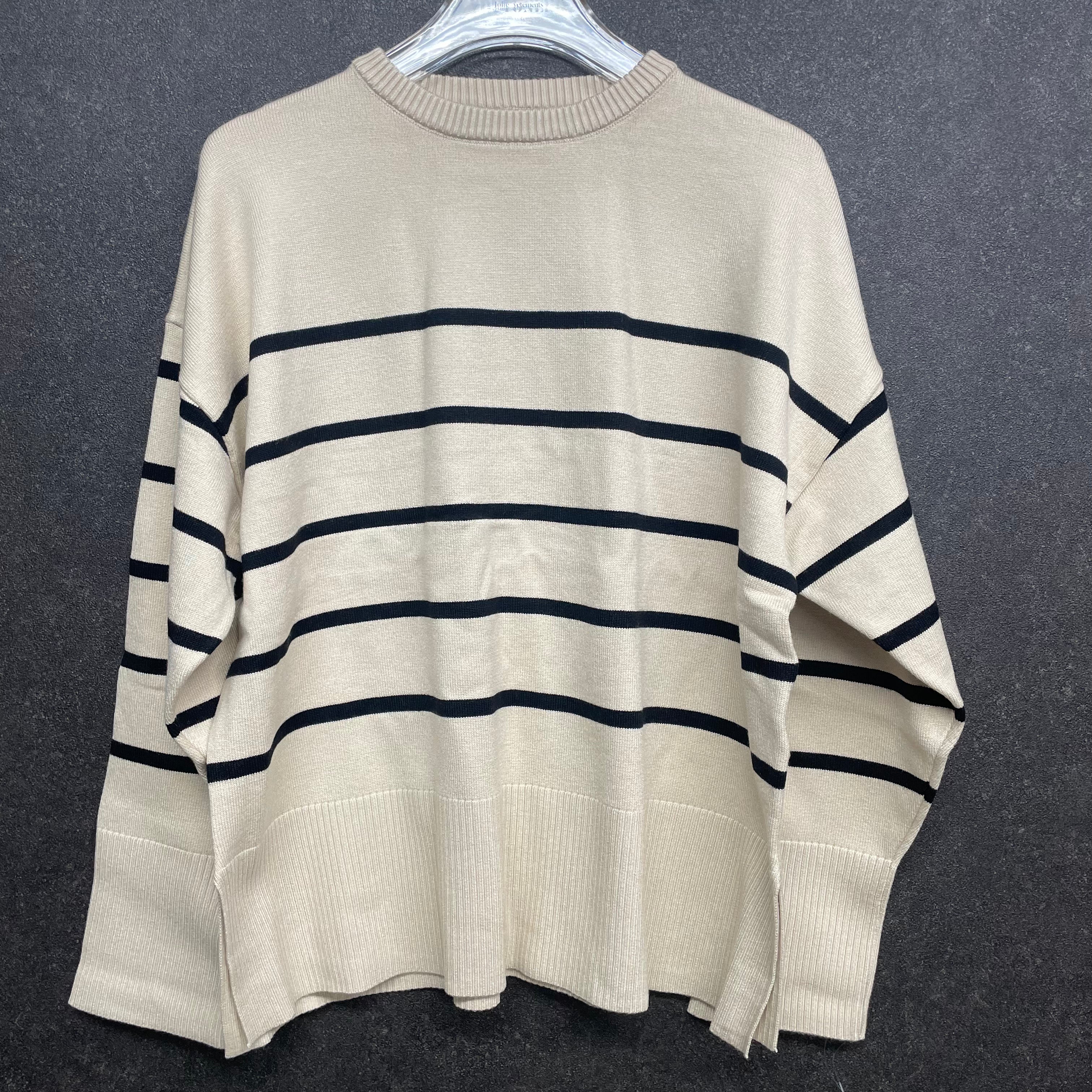 ボーダーニット ベージュ ※10/21迄に順次発送予定