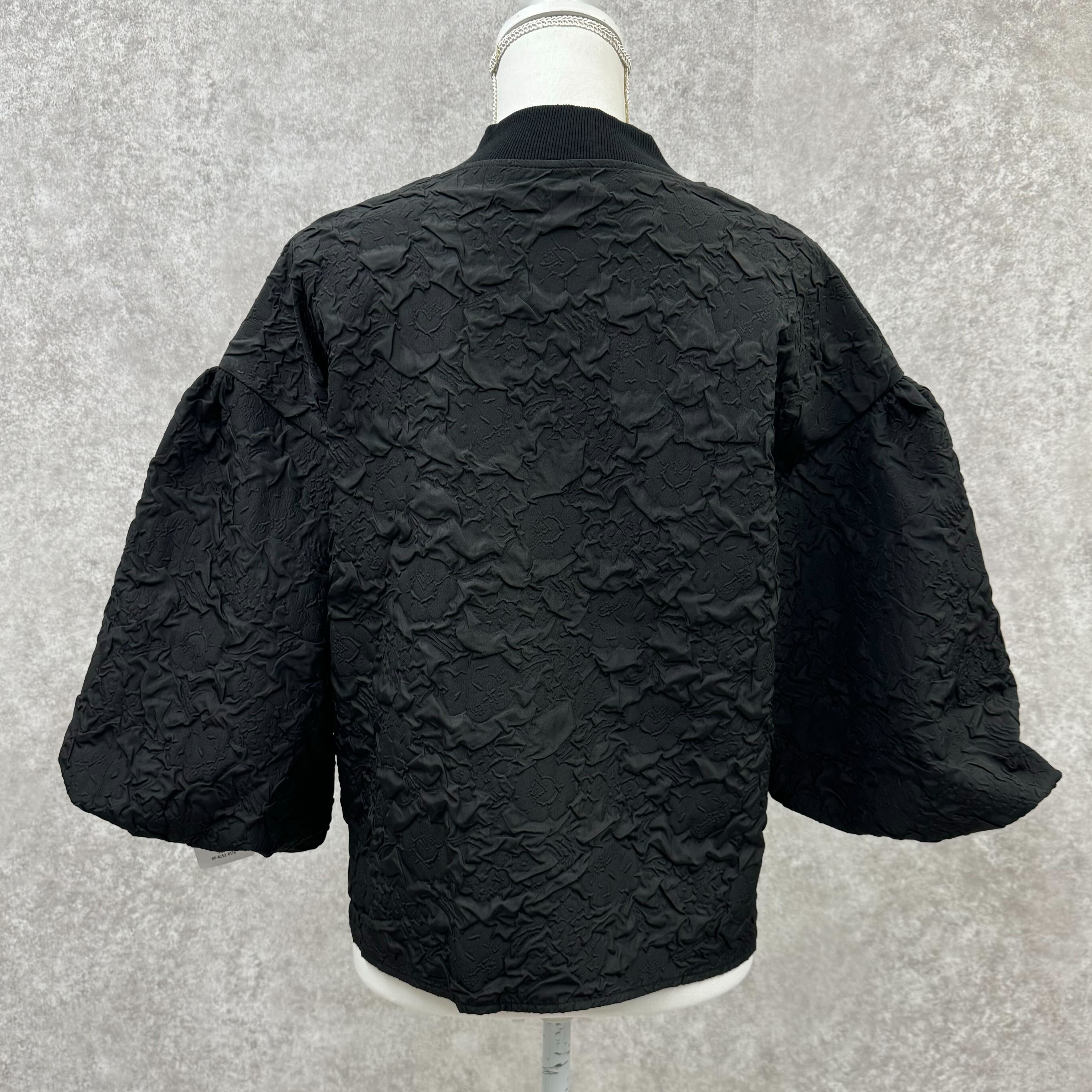 ジャガードブルゾン ブラック　※10/21迄に順次発送予定